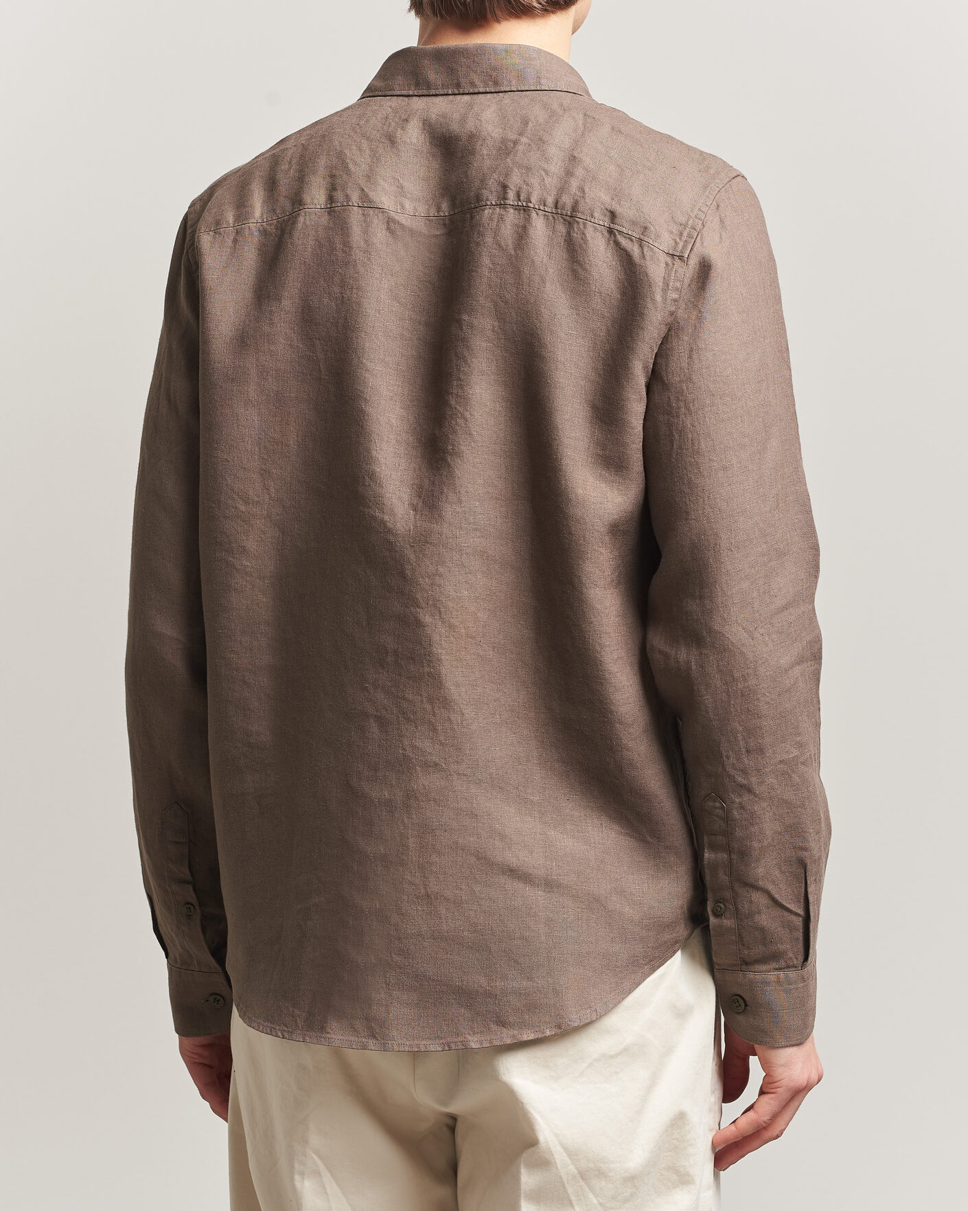 Heren | Overhemden | NN07 | Enzo Linen Shirt Mable Husk