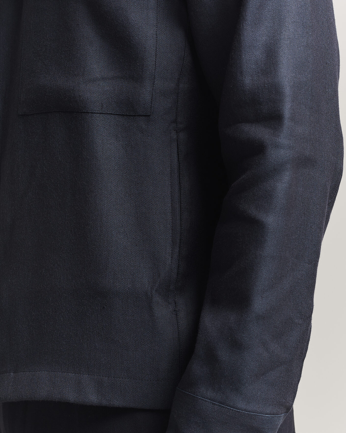 Heren | Overhemden | NN07 | Alban Linen/Viscose Overshirt Deep Navy