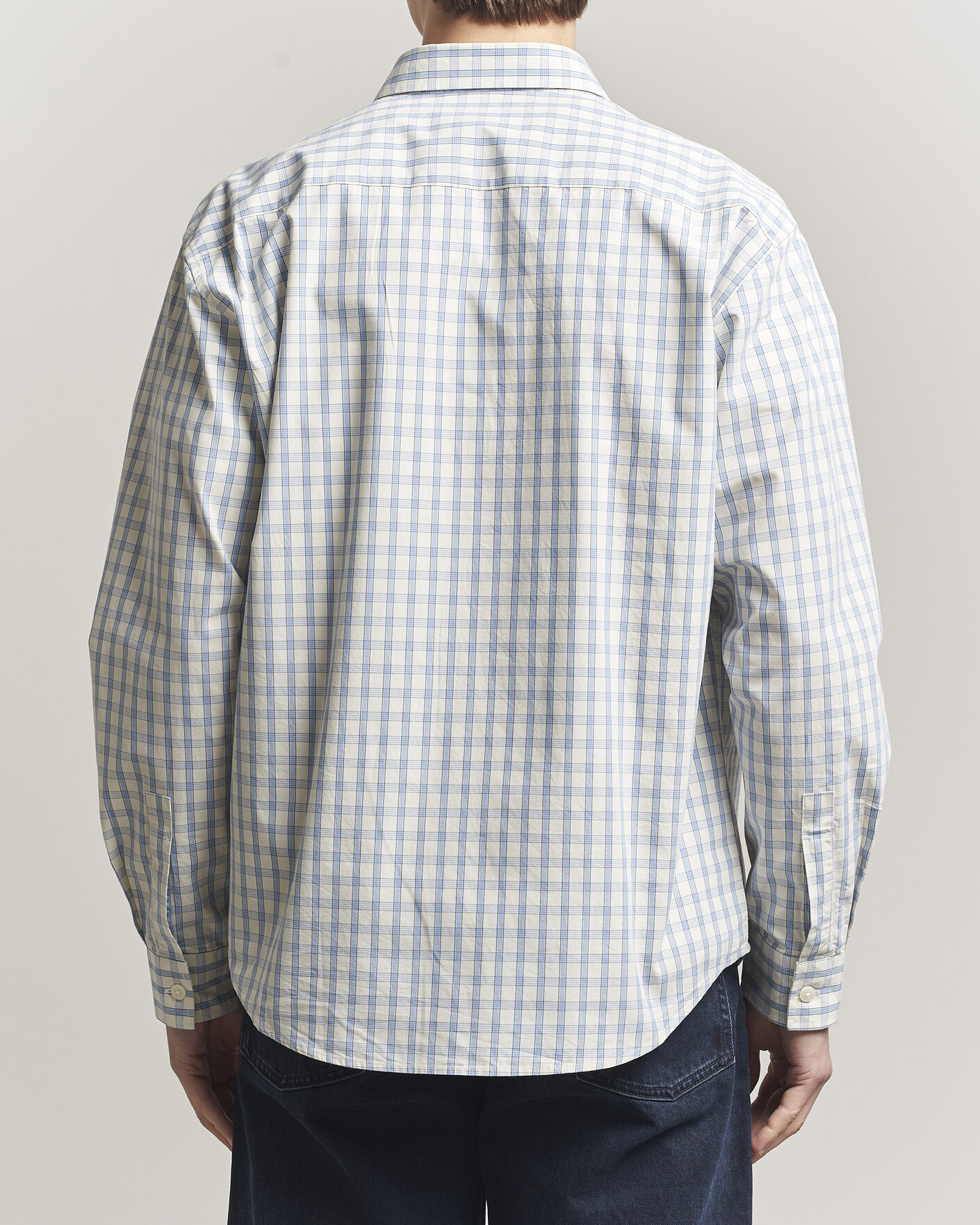 Heren | Overhemden | NN07 | Deon Brushed Cotton Shirt Ecru Check