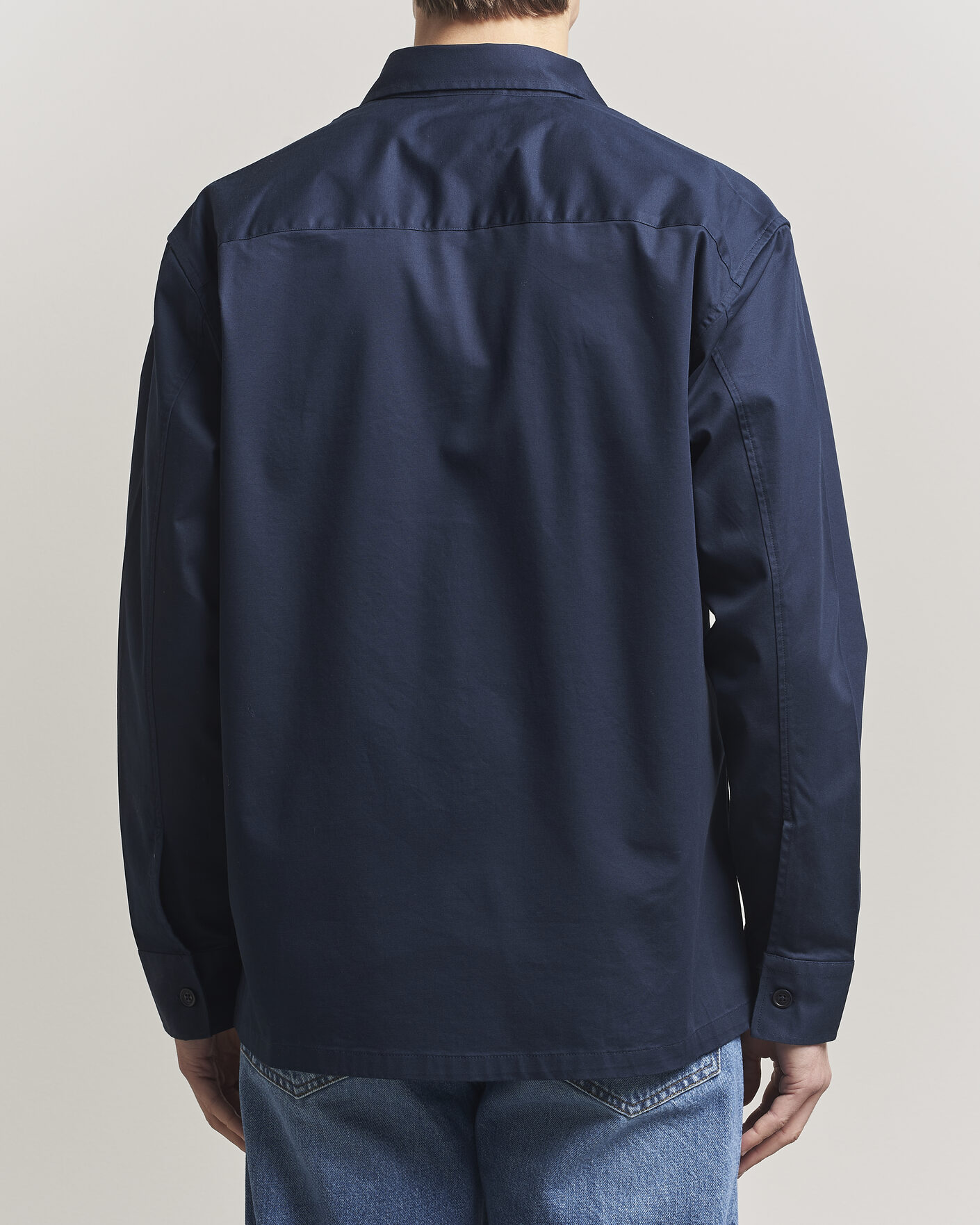 Heren | Overhemden | NN07 | Freddy Cotton Overshirt Navy Blue