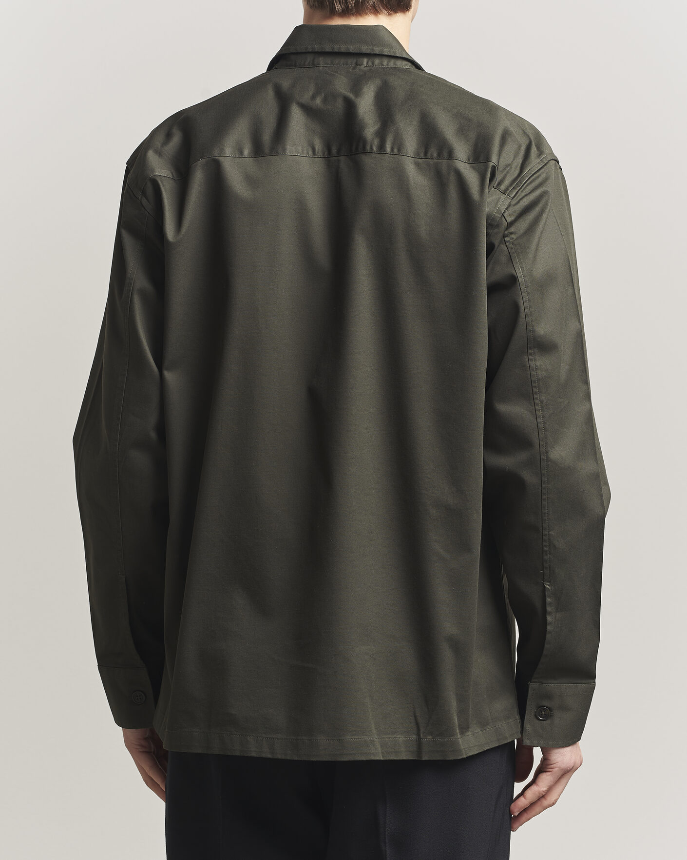 Heren | Overhemden | NN07 | Freddy Cotton Overshirt Dark Army