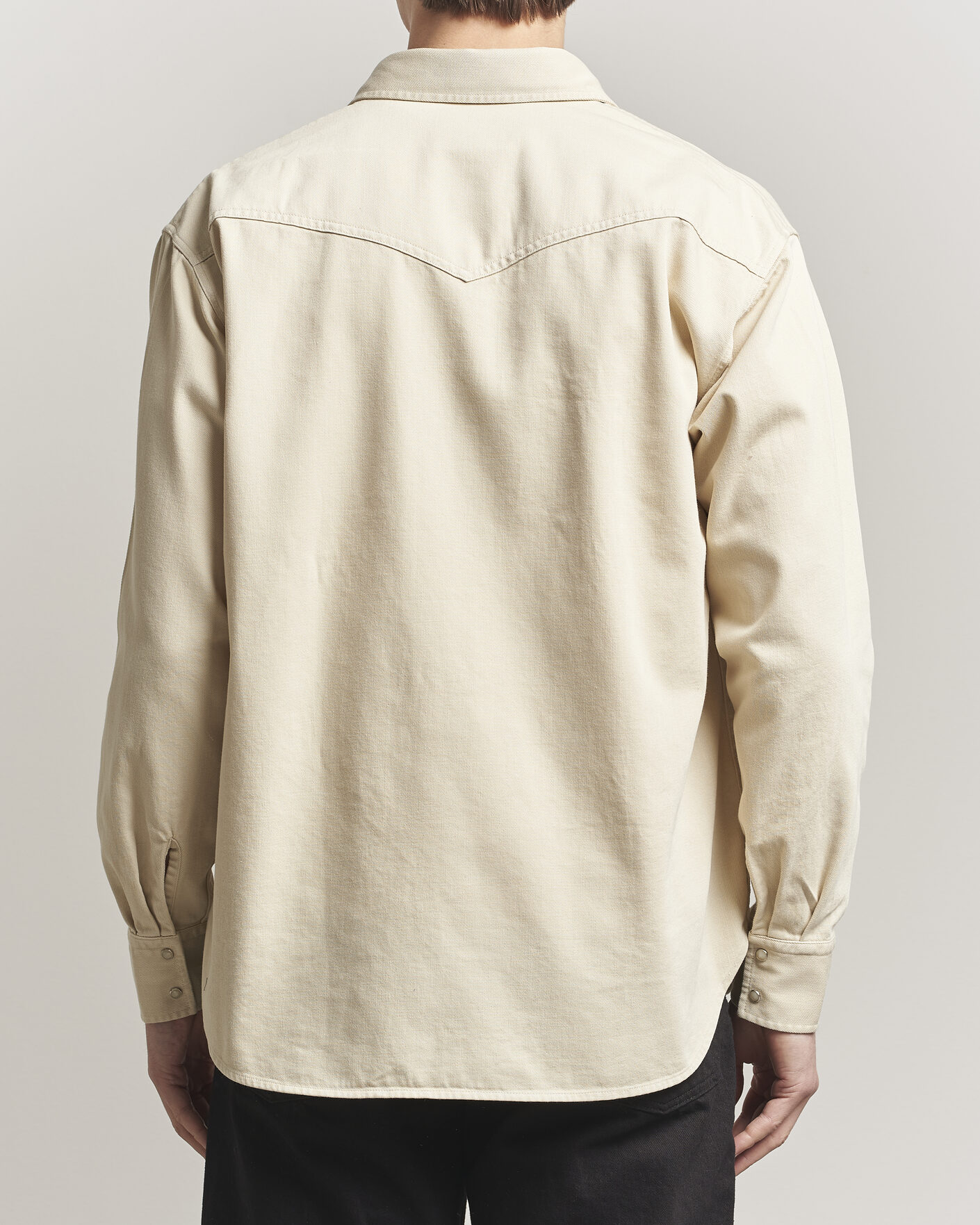 Heren | Overhemden | NN07 | Ricky Western Denim Shirt Ivory