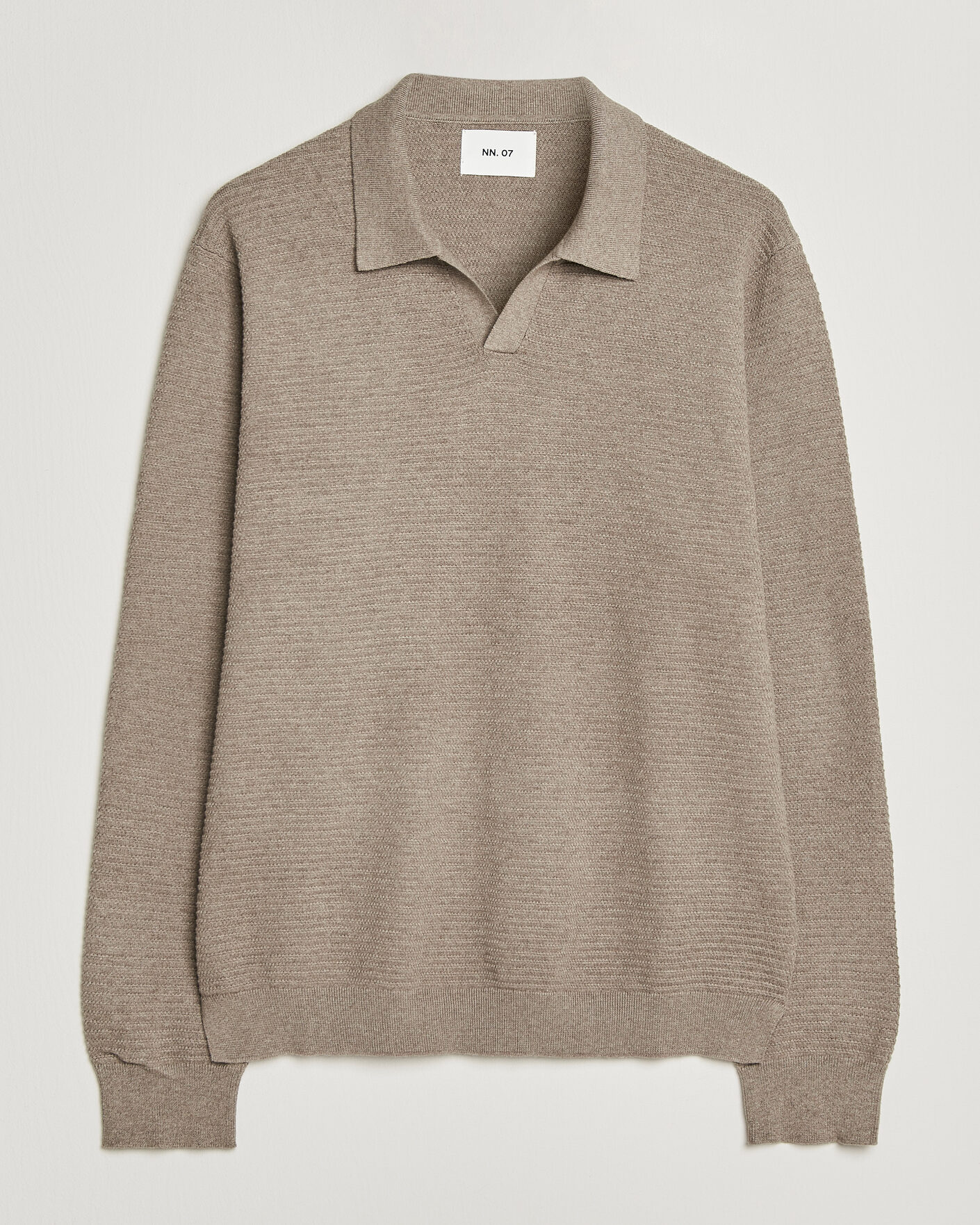 Heren | Truien | NN07 | Paul Knitted Long Sleeve Polo Mable Husk