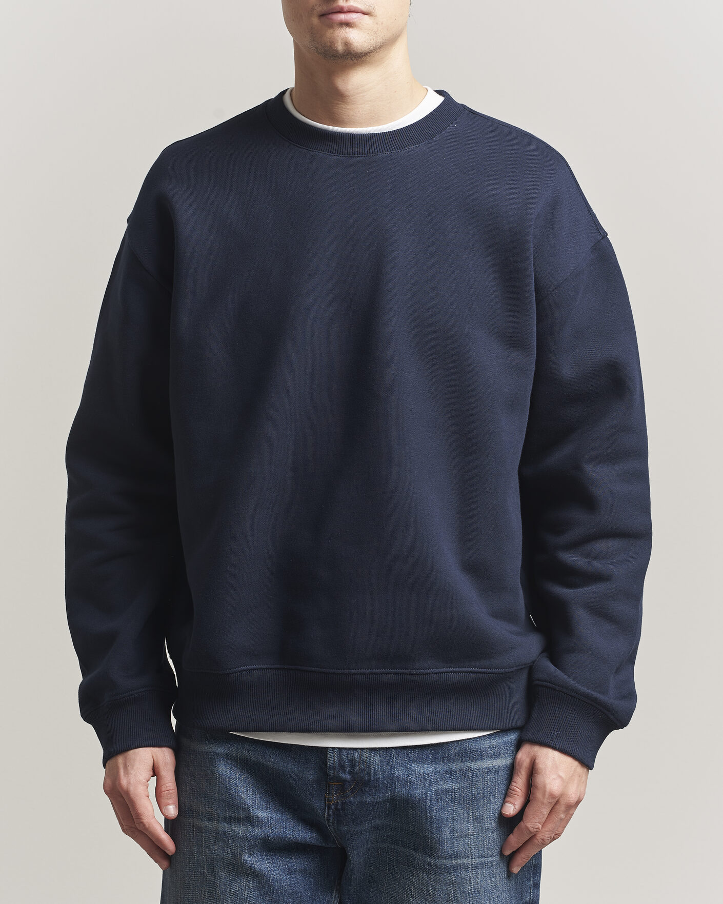 Heren | Truien | NN07 | David Crew Neck Sweatshirt Navy Blue