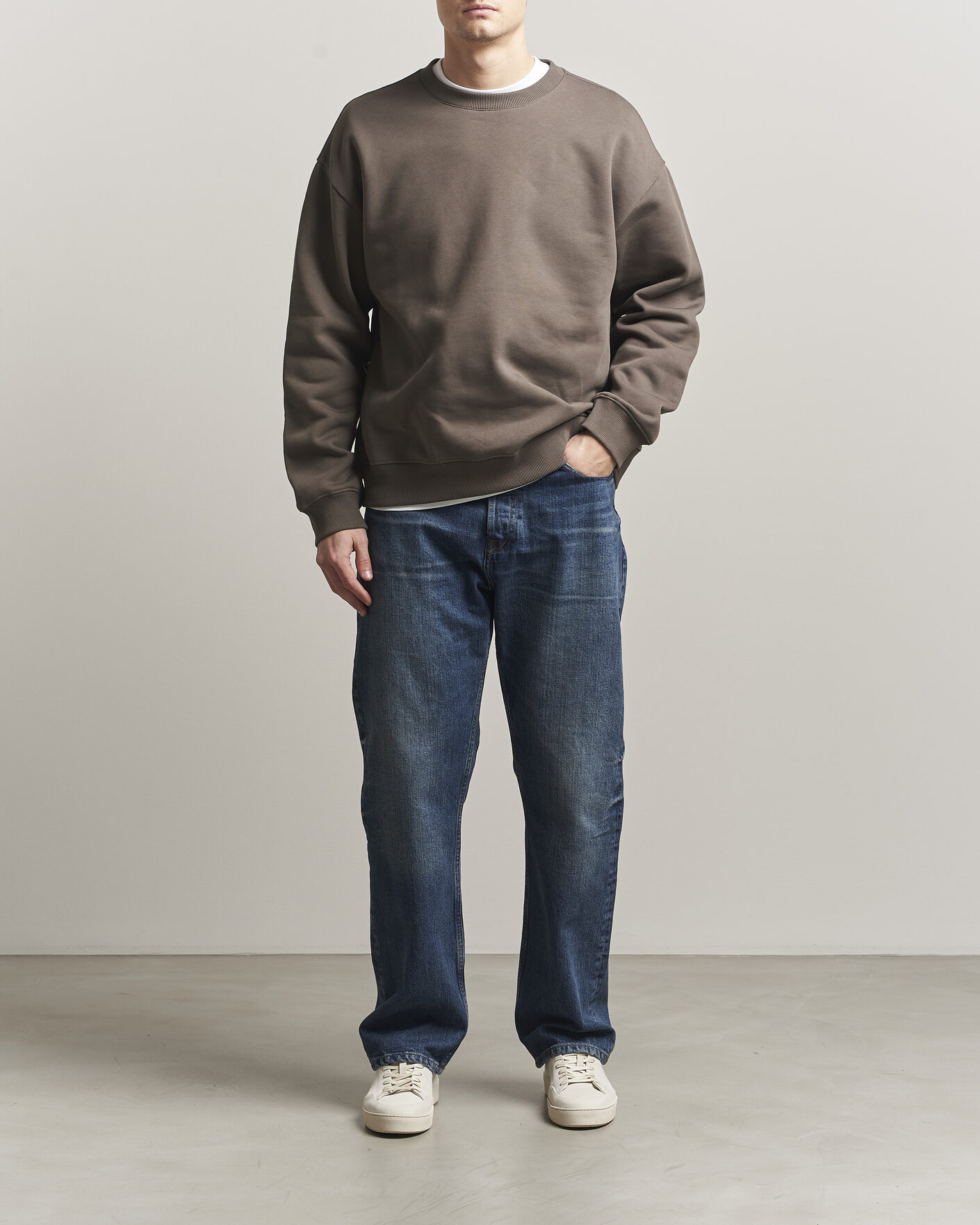 Heren | Truien | NN07 | David Crew Neck Sweatshirt Mable Husk