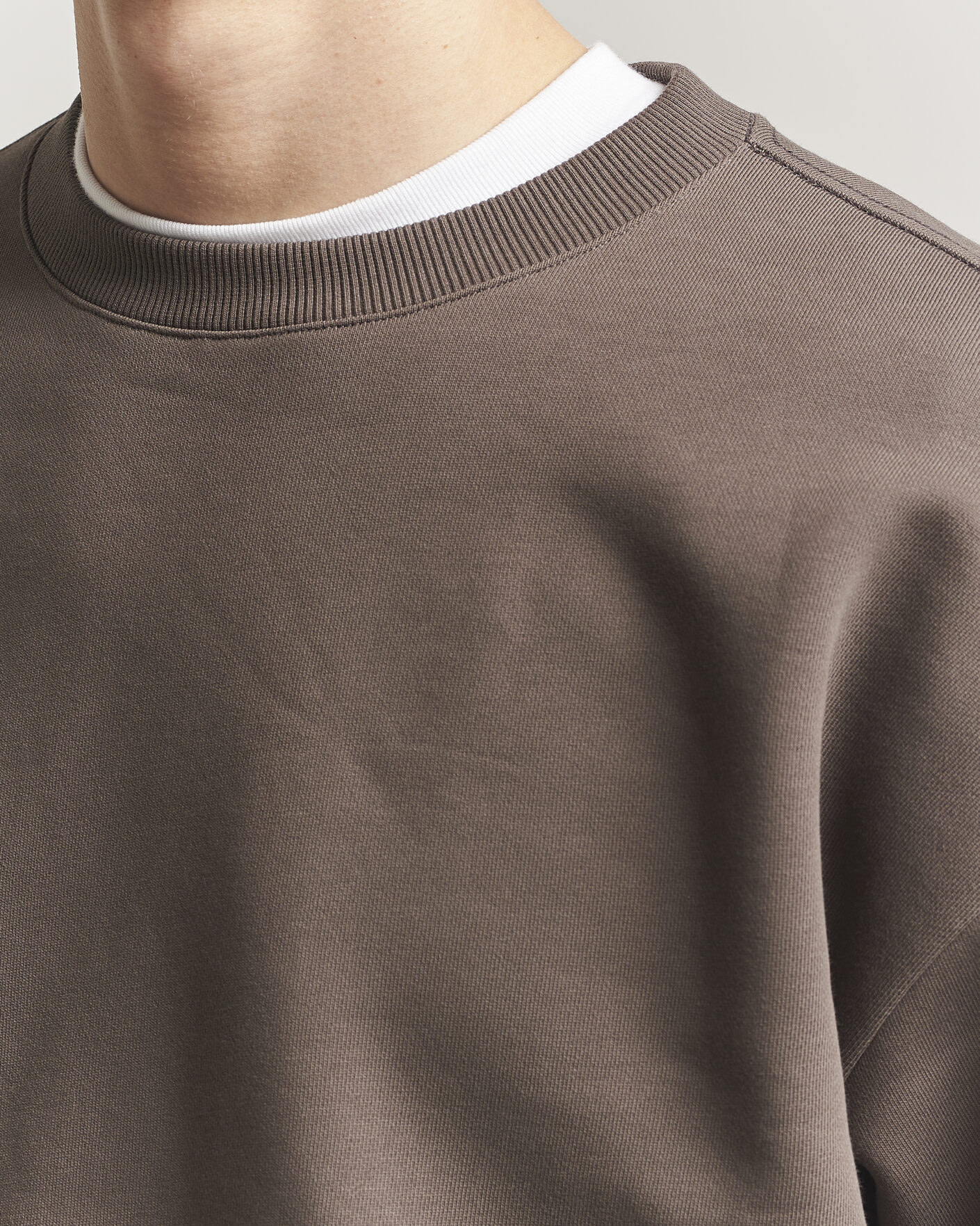 Heren | Truien | NN07 | David Crew Neck Sweatshirt Mable Husk