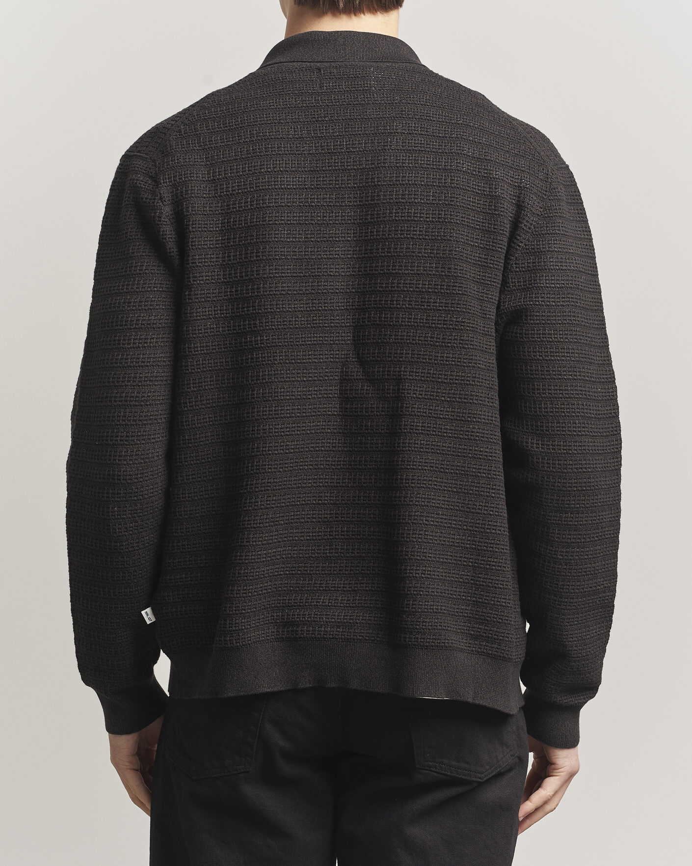 Heren | Truien | NN07 | Gustav Knitted Full Zip Deep Truffle