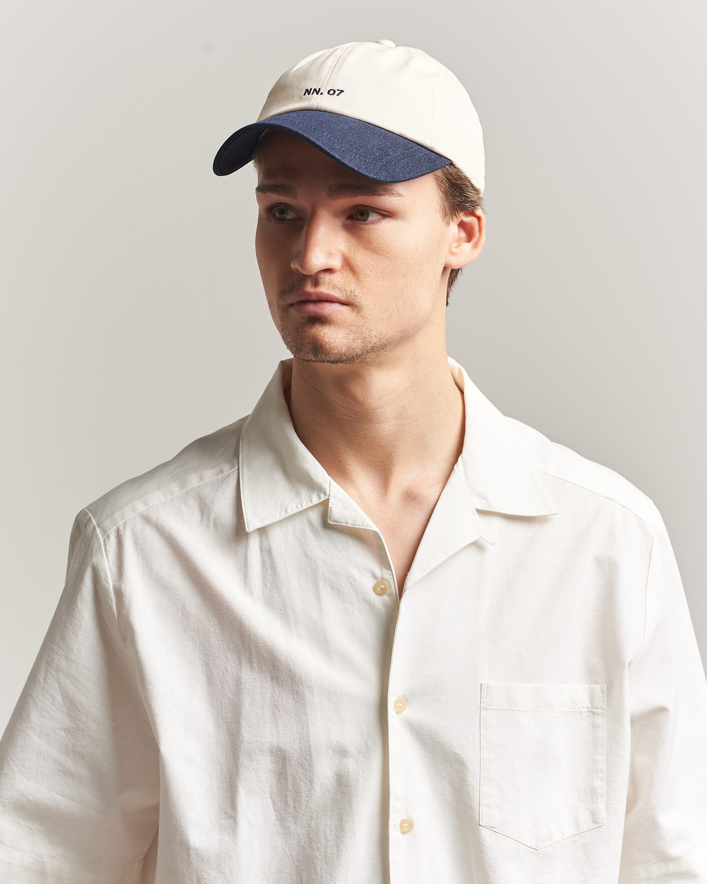 Heren | Hoeden en petten | NN07 | Logo Cap Raw Indigo