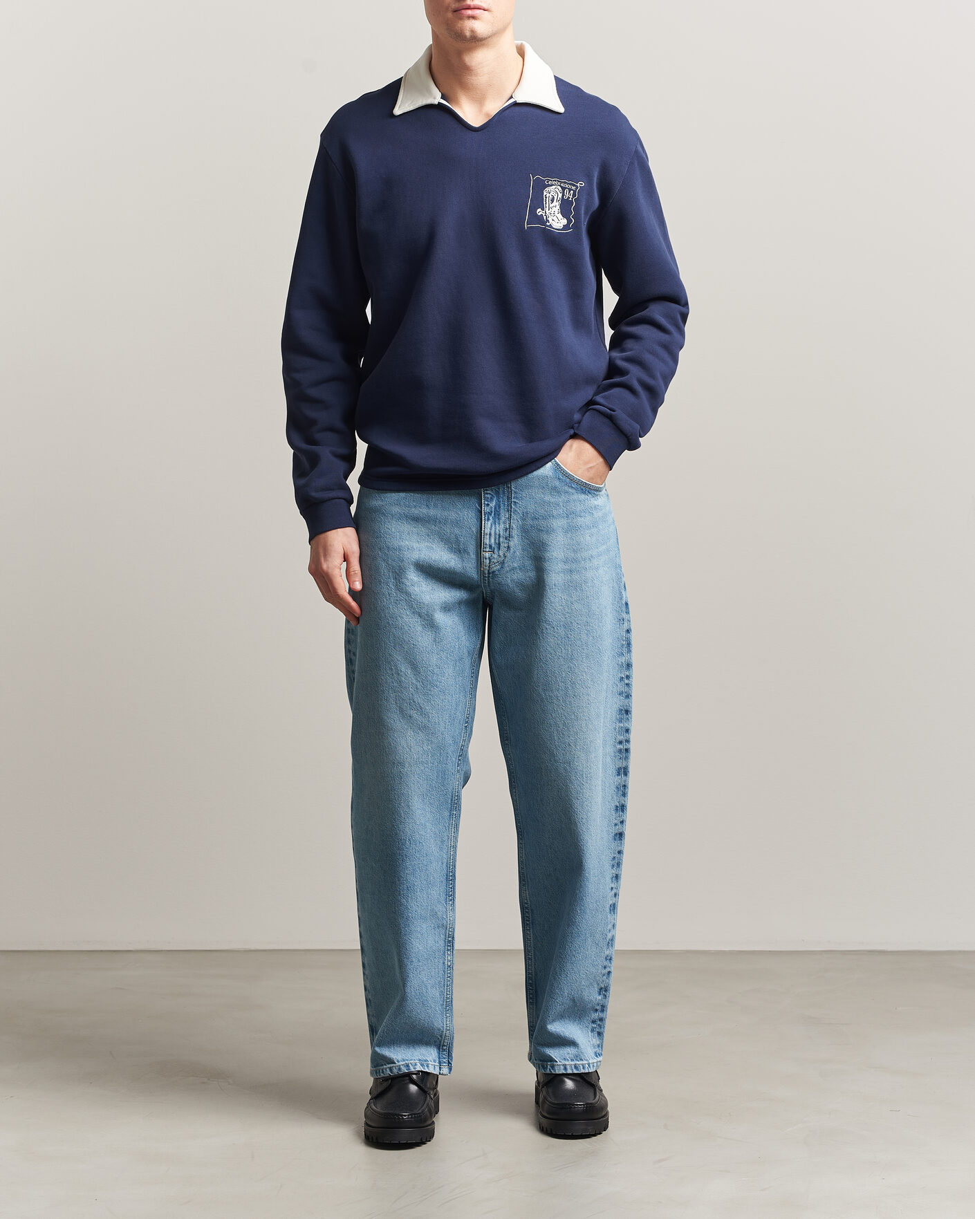 Heren | Overhemden | NN07 | Otis Loose Fit Selvedge Jeans Light Blue