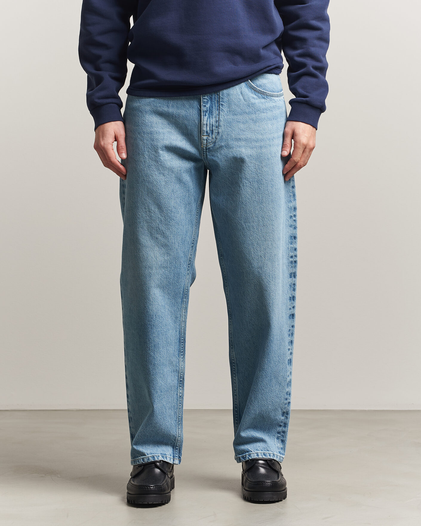 Heren | Overhemden | NN07 | Otis Loose Fit Selvedge Jeans Light Blue