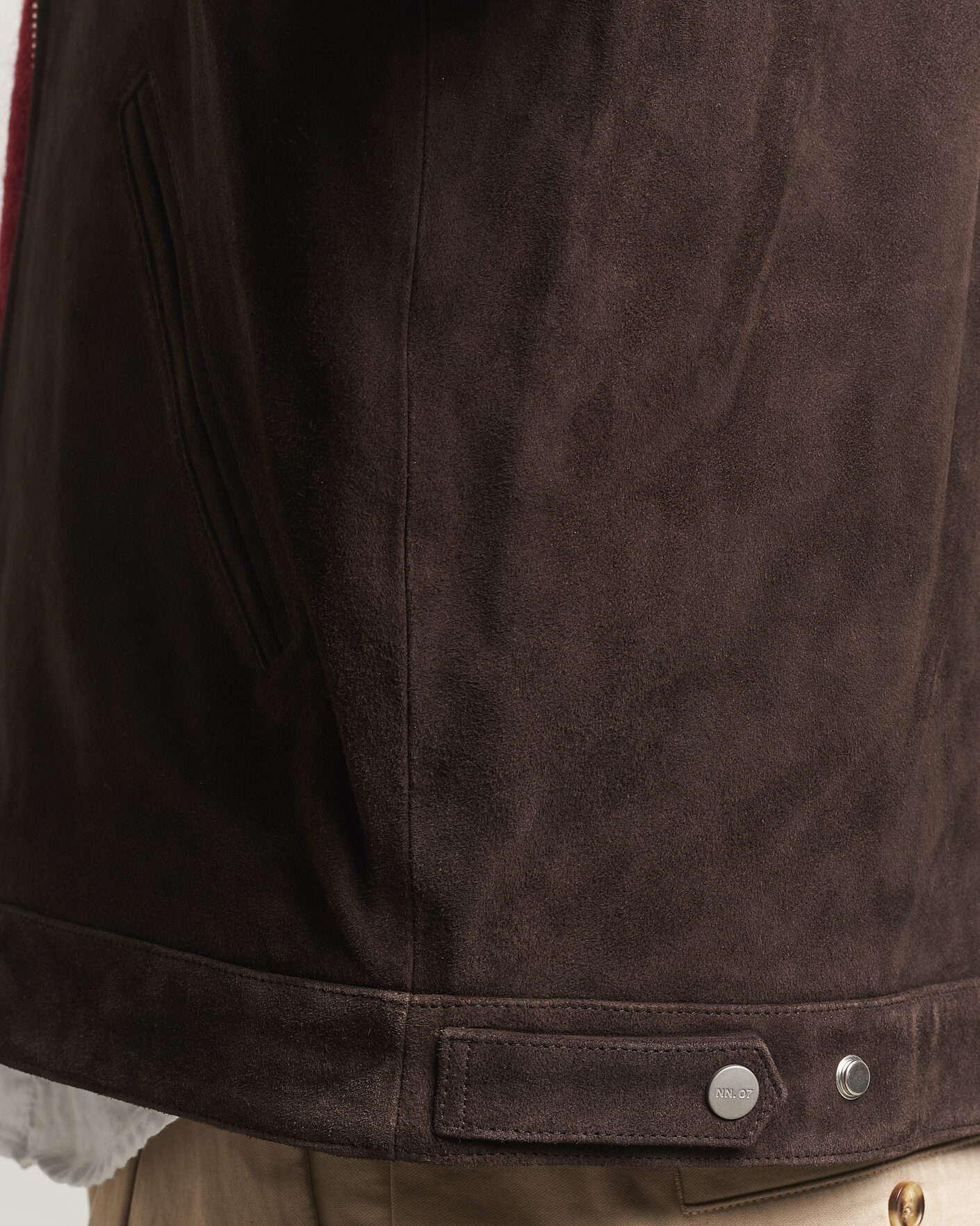 Heren | Jassen | NN07 | Petrus Suede Jacket Deep Truffle