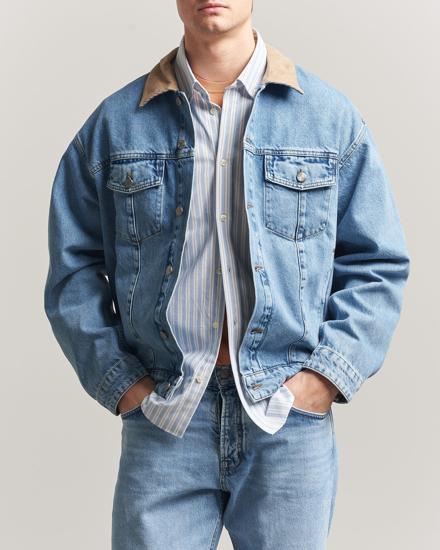 Heren | Jassen | NN07 | Roy Denim Jacket Vintage Blue