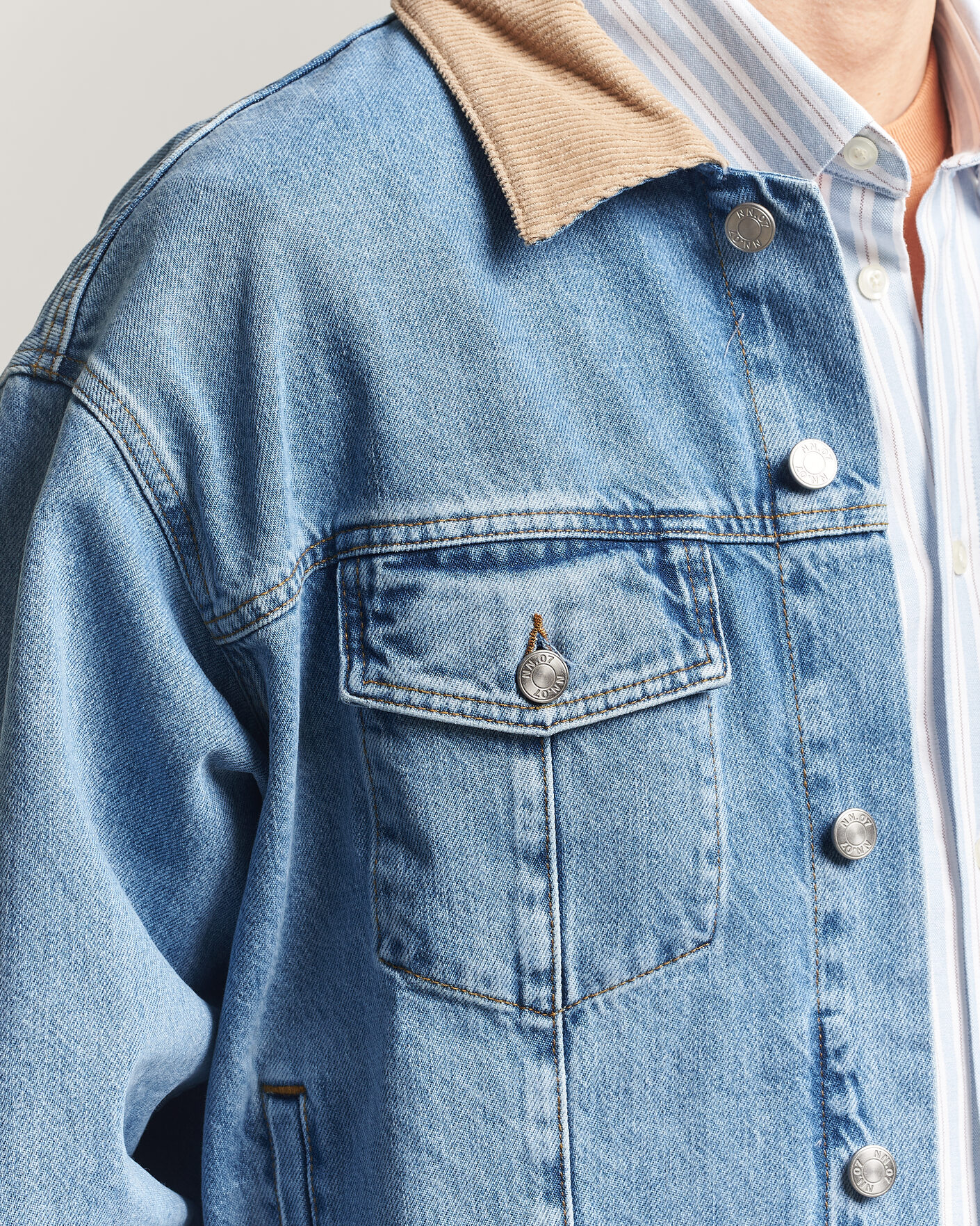 Heren | Jassen | NN07 | Roy Denim Jacket Vintage Blue