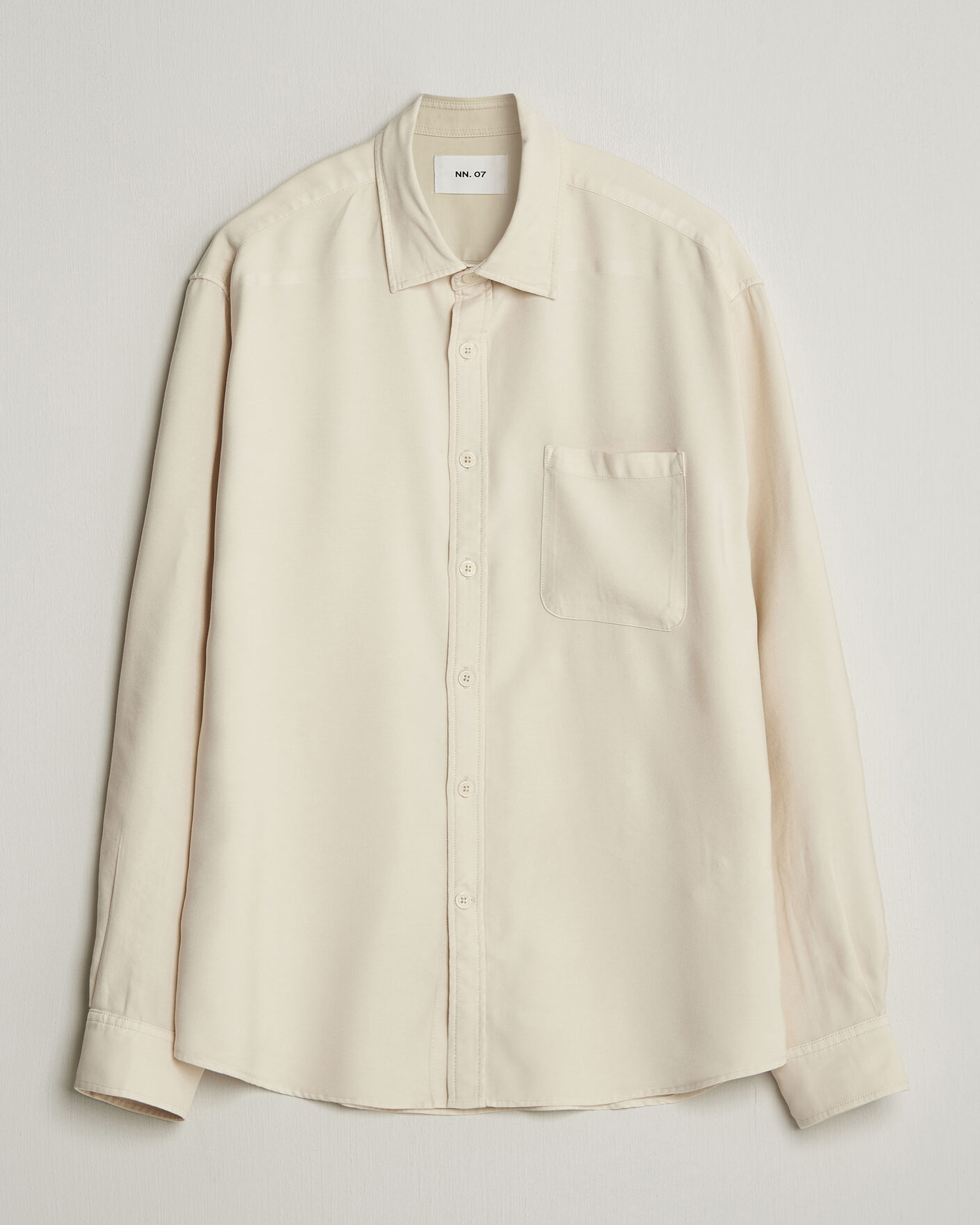 Heren | Overhemden | NN07 | Deon Tencel Shirt Ivory