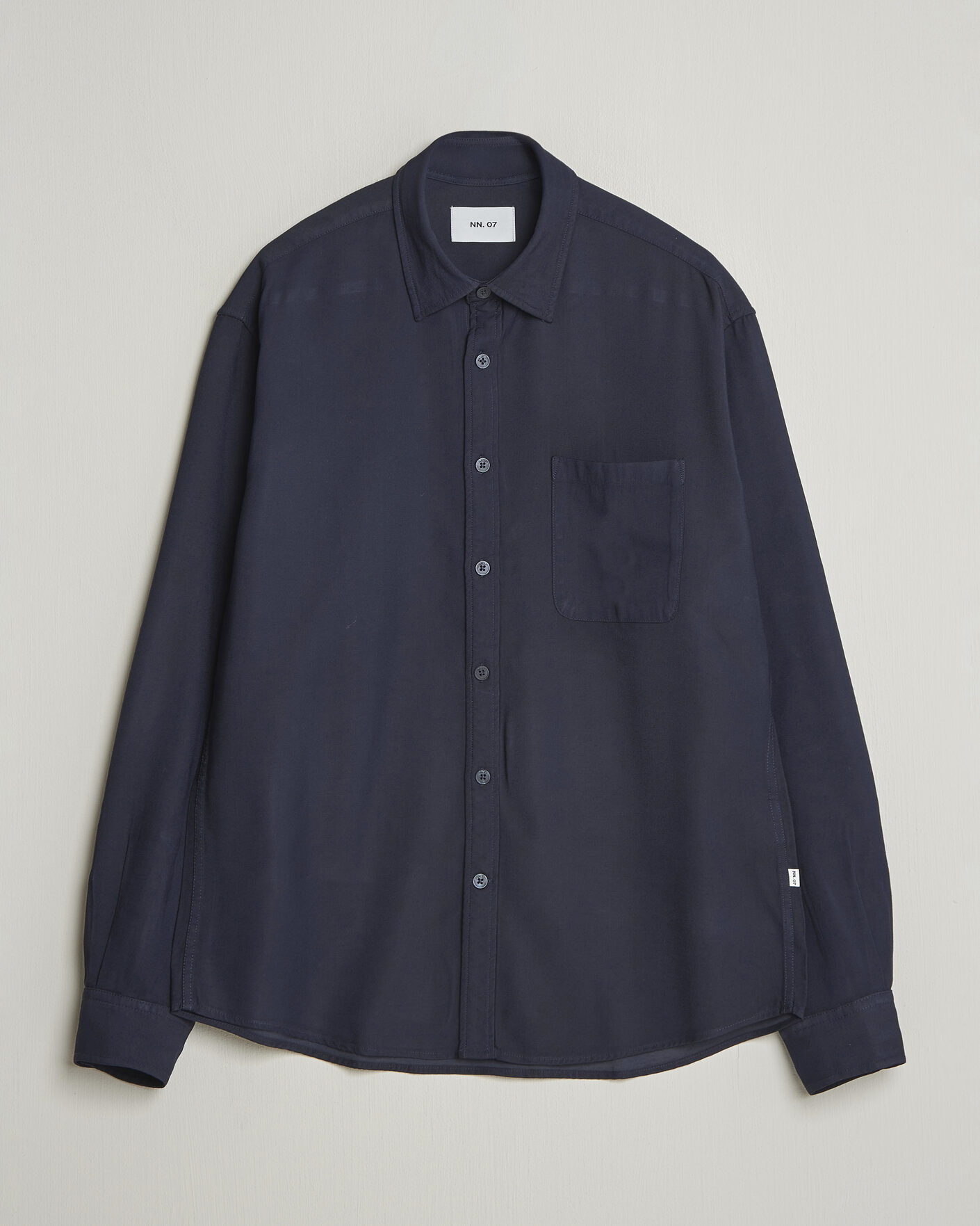Heren | Overhemden | NN07 | Deon Tencel Shirt Navy Blue