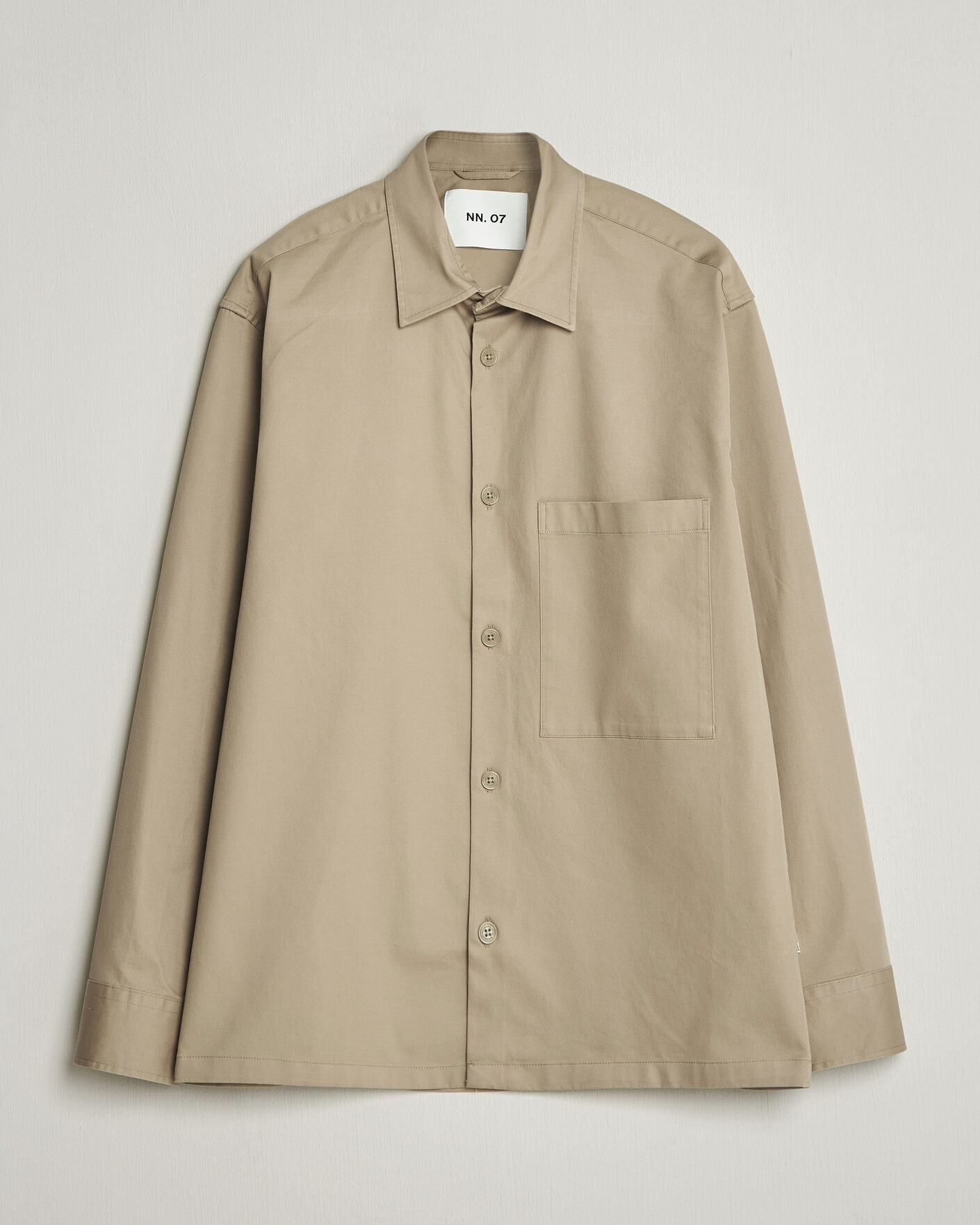 Heren | Overhemden | NN07 | Freddy Cotton Overshirt Desert Khaki