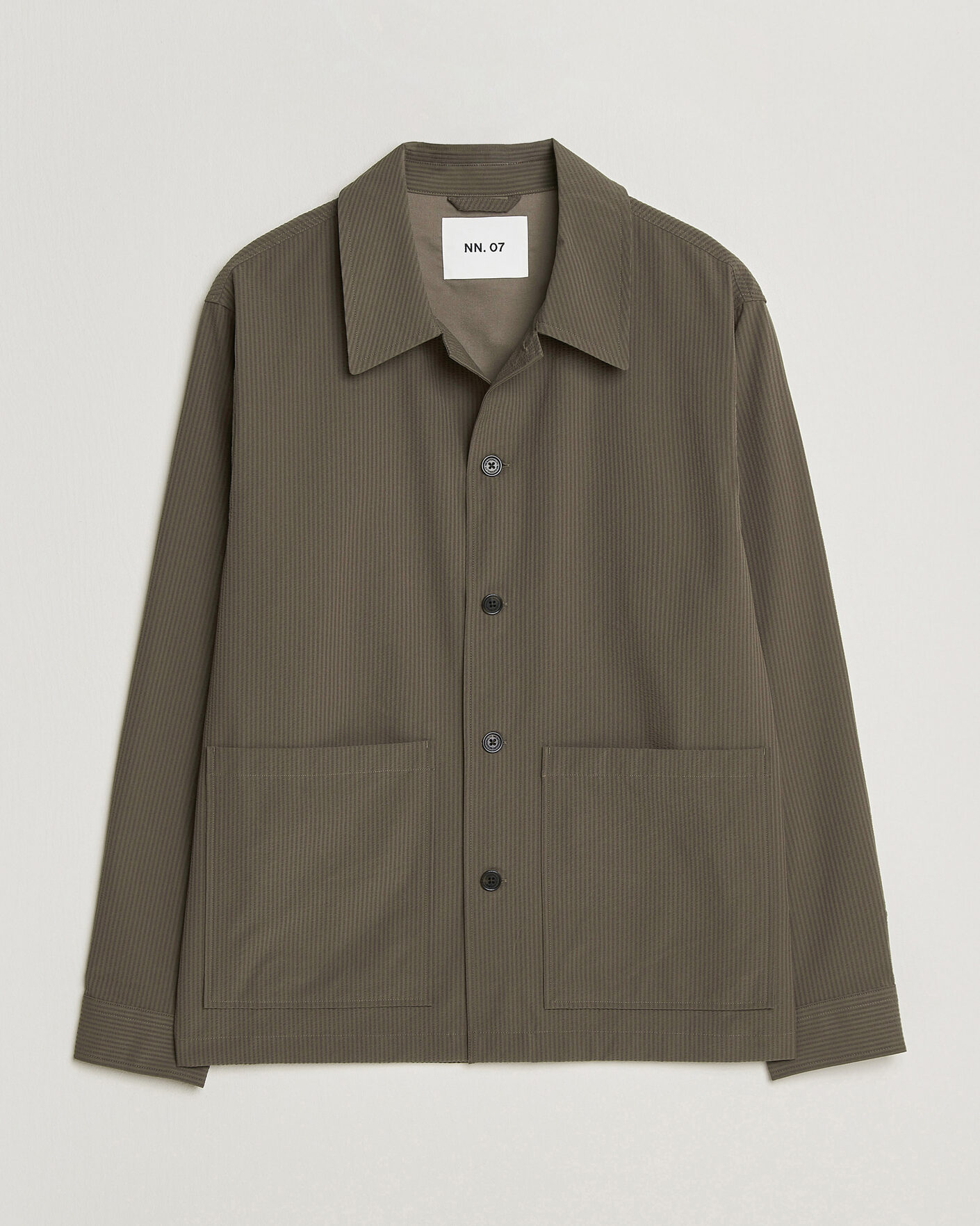 Heren | Overhemden | NN07 | Blaze Seersucker Overshirt Mable Husk
