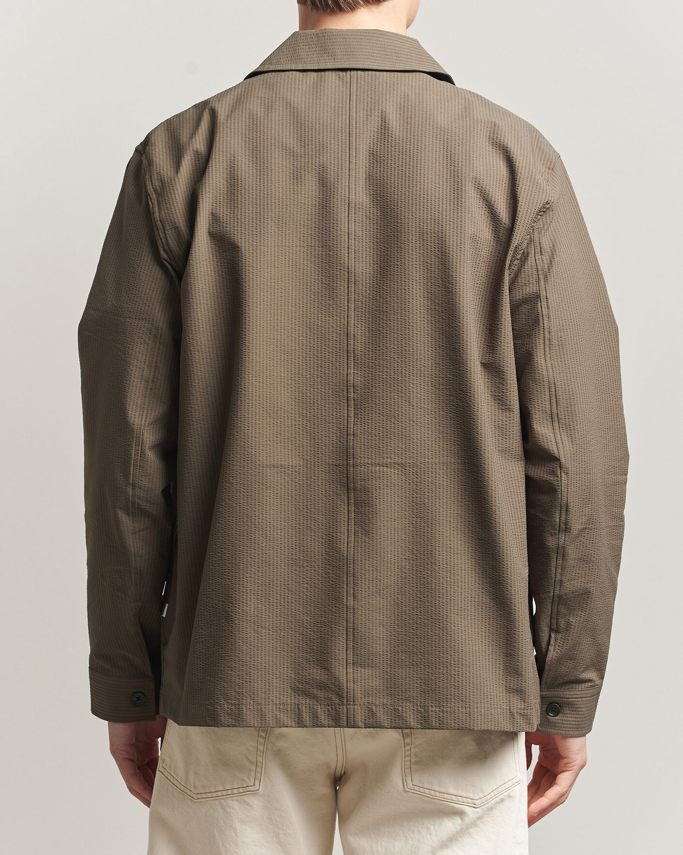 Heren | Overhemden | NN07 | Blaze Seersucker Overshirt Mable Husk