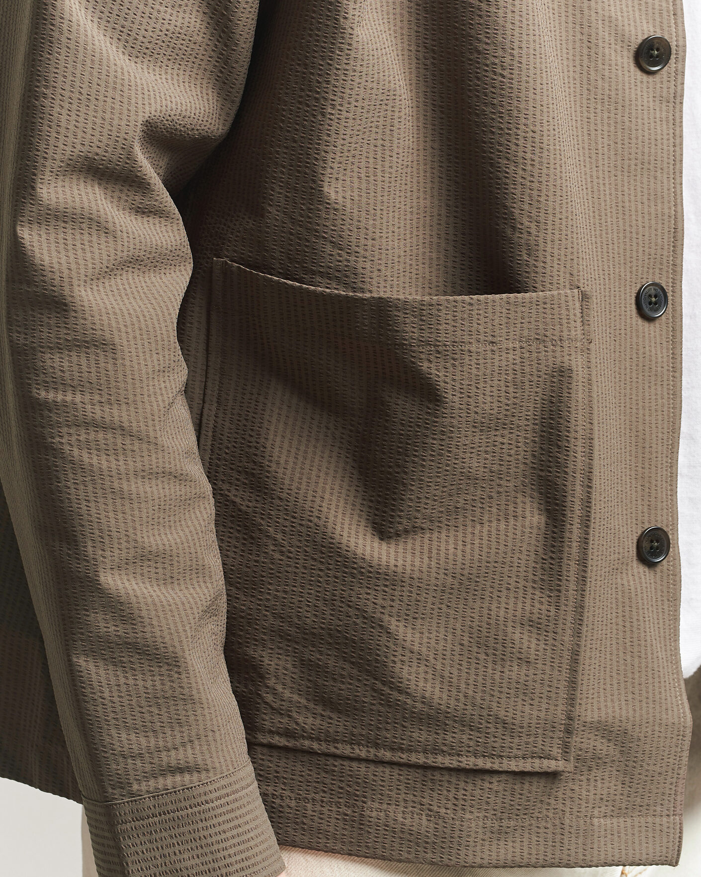 Heren | Overhemden | NN07 | Blaze Seersucker Overshirt Mable Husk