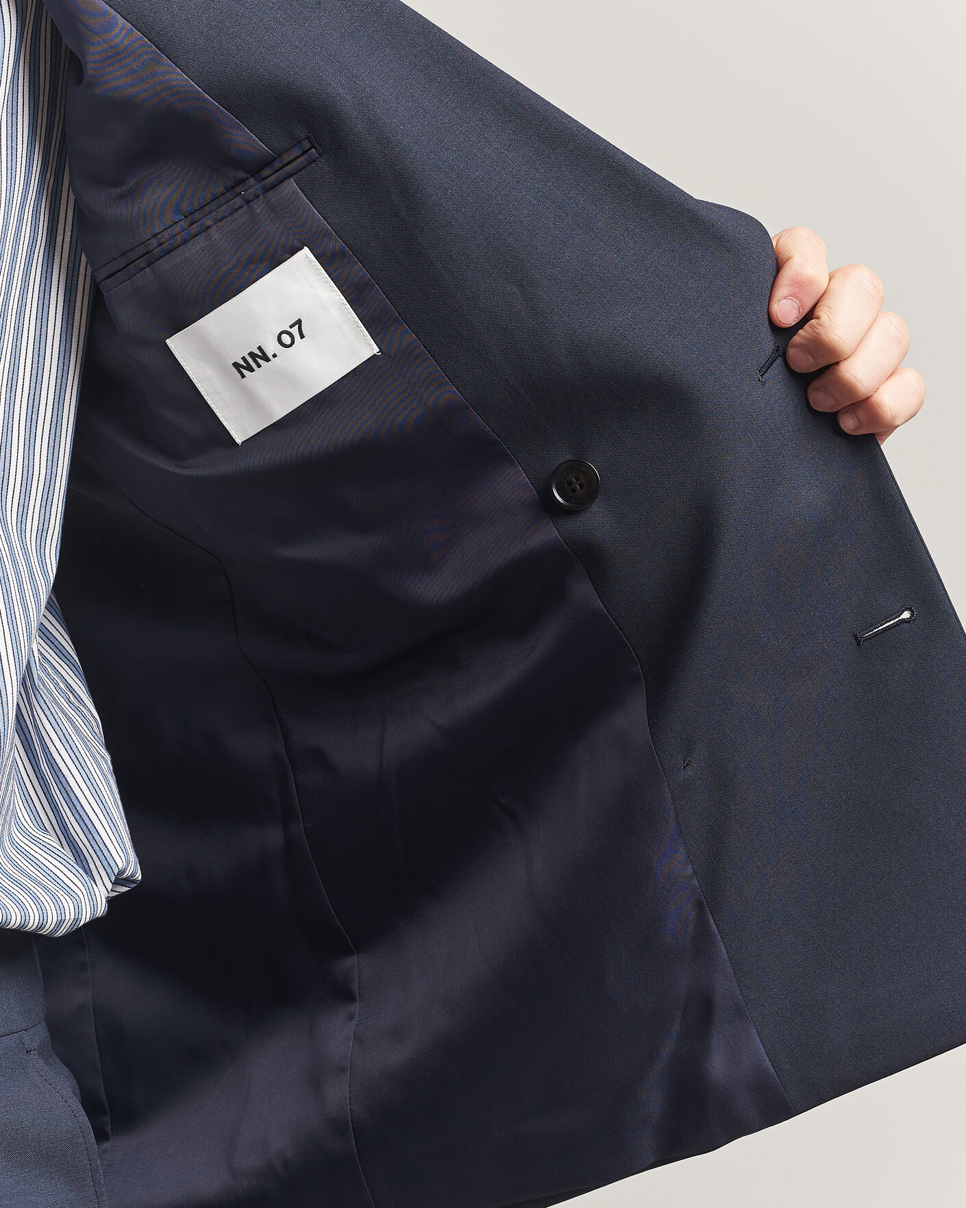 Heren | Blazers | NN07 | Jordin Summer Wool Double Breasted Blazer Deep Navy