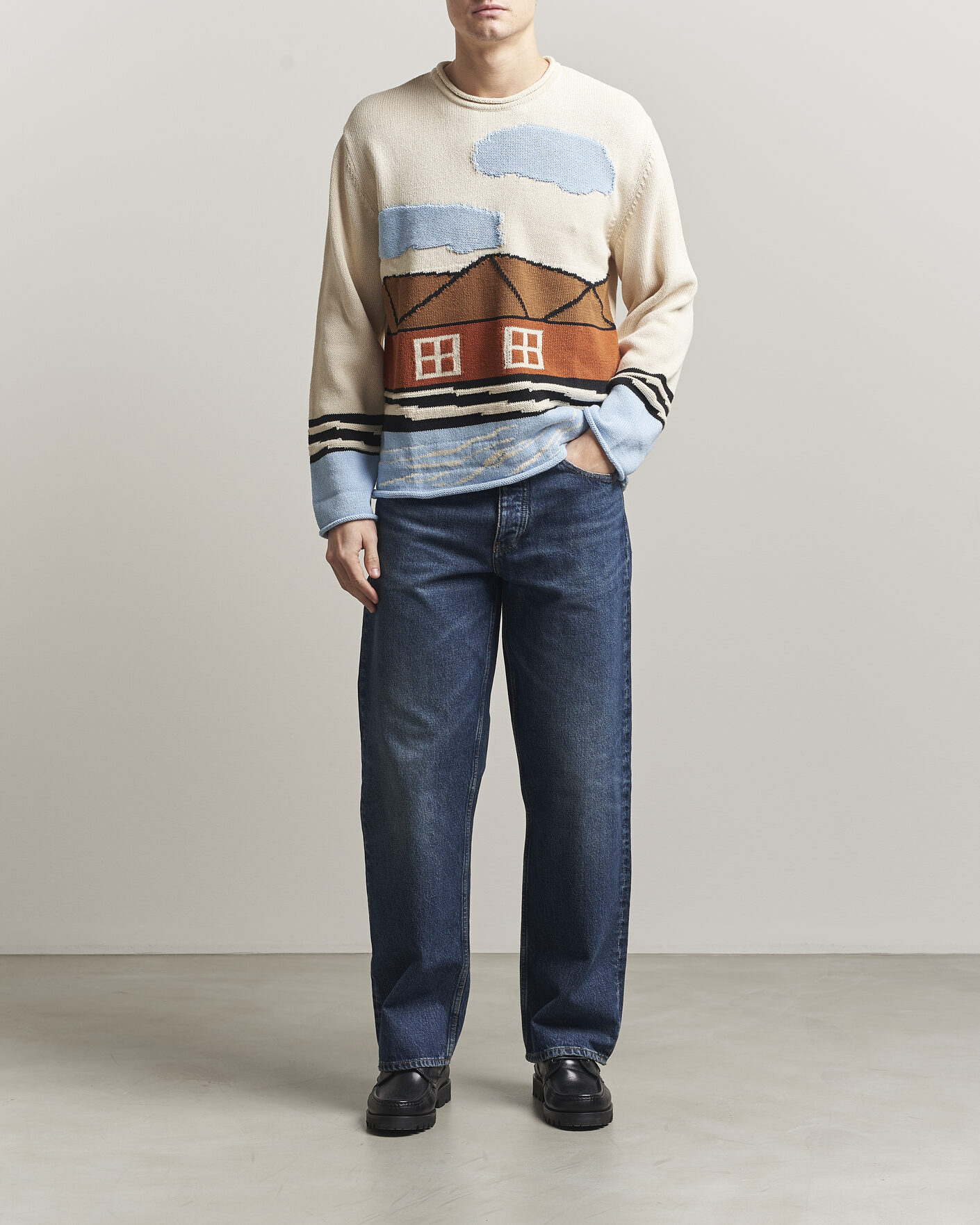 Heren | Truien | NN07 | Mikkel Knitted HQ Printed Sweater Multi