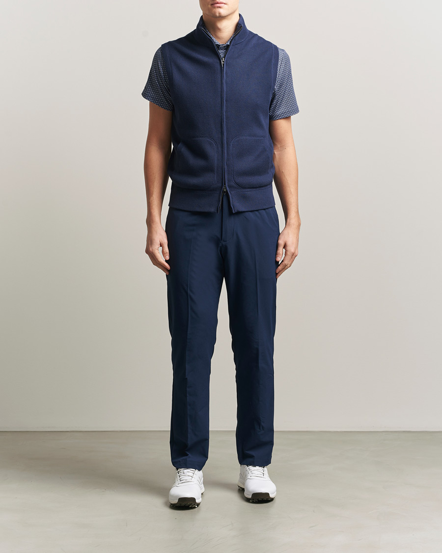 Heren | Truien | RLX Ralph Lauren | Cotton Coolmax Mockneck Vest Refined Navy