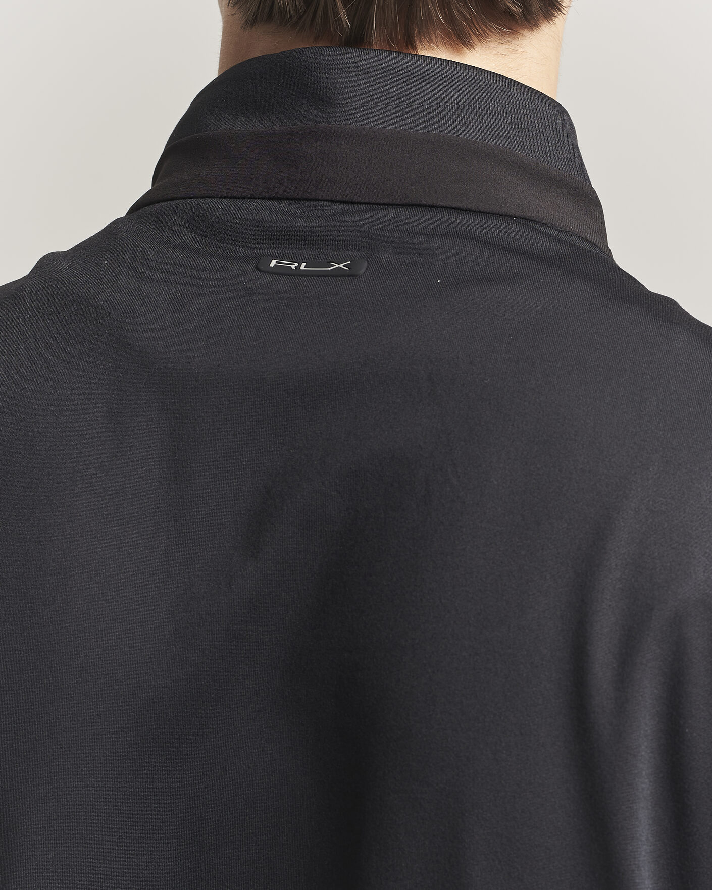 Heren | Gilets | RLX Ralph Lauren | Half-Zip Luxury Jersey Vest Polo Black