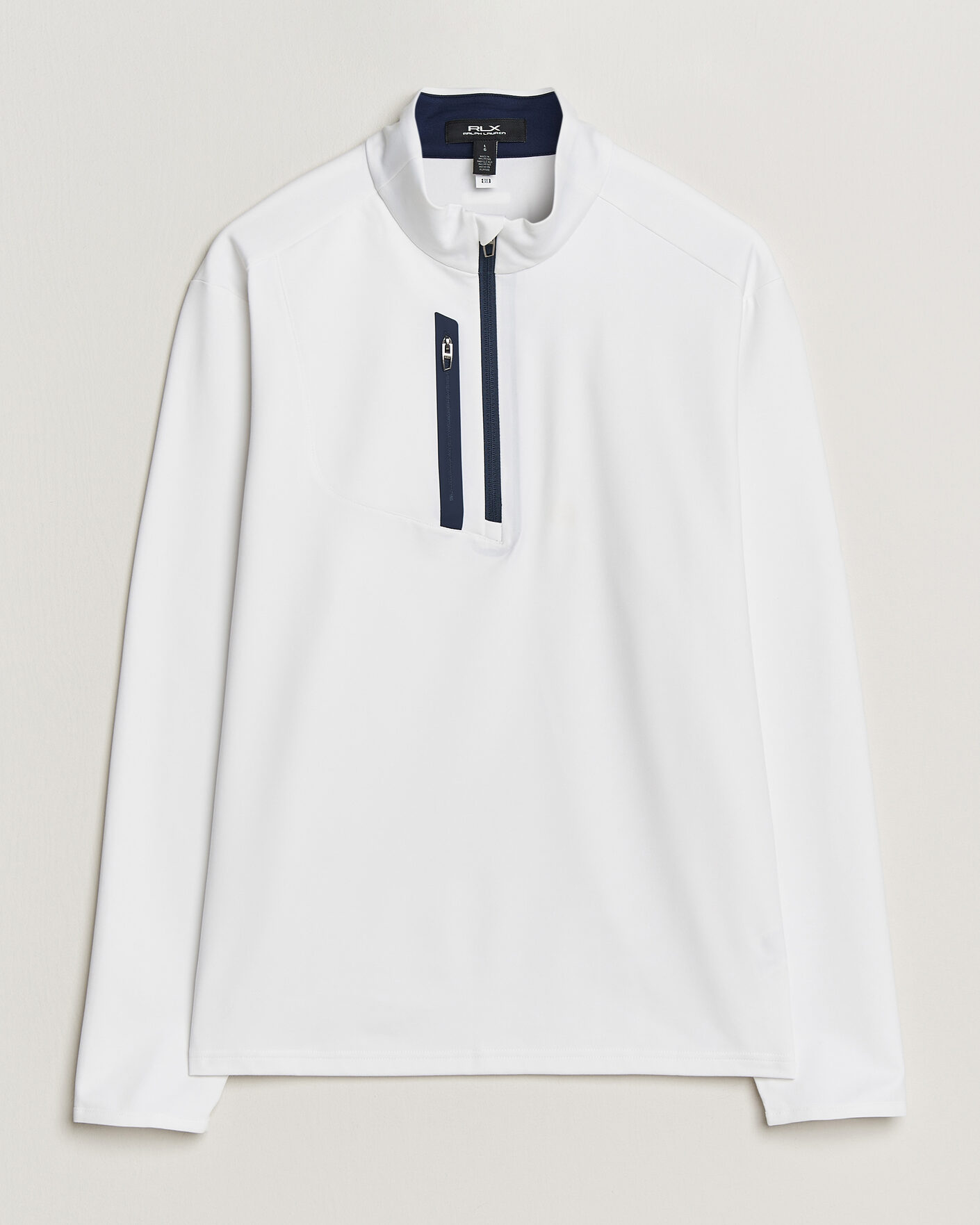 Heren | Golfkleding | RLX Ralph Lauren | Luxury Jersey Half Zip Ceramic White