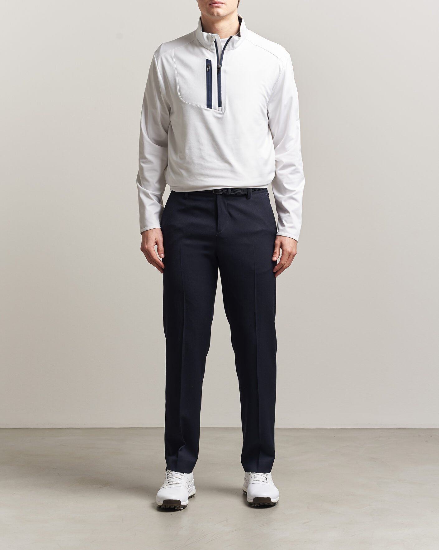 Heren | Truien | RLX Ralph Lauren | Luxury Jersey Half Zip Ceramic White