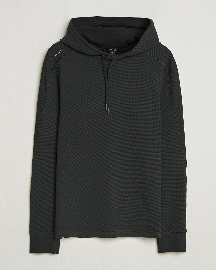 Heren | Truien | RLX Ralph Lauren | Tech Waffle Hoodie Polo Black