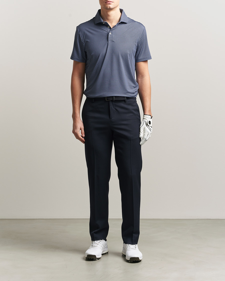 Heren | Polo's | RLX Ralph Lauren | Airflow Polo Printed Navy Magnolia Diamond