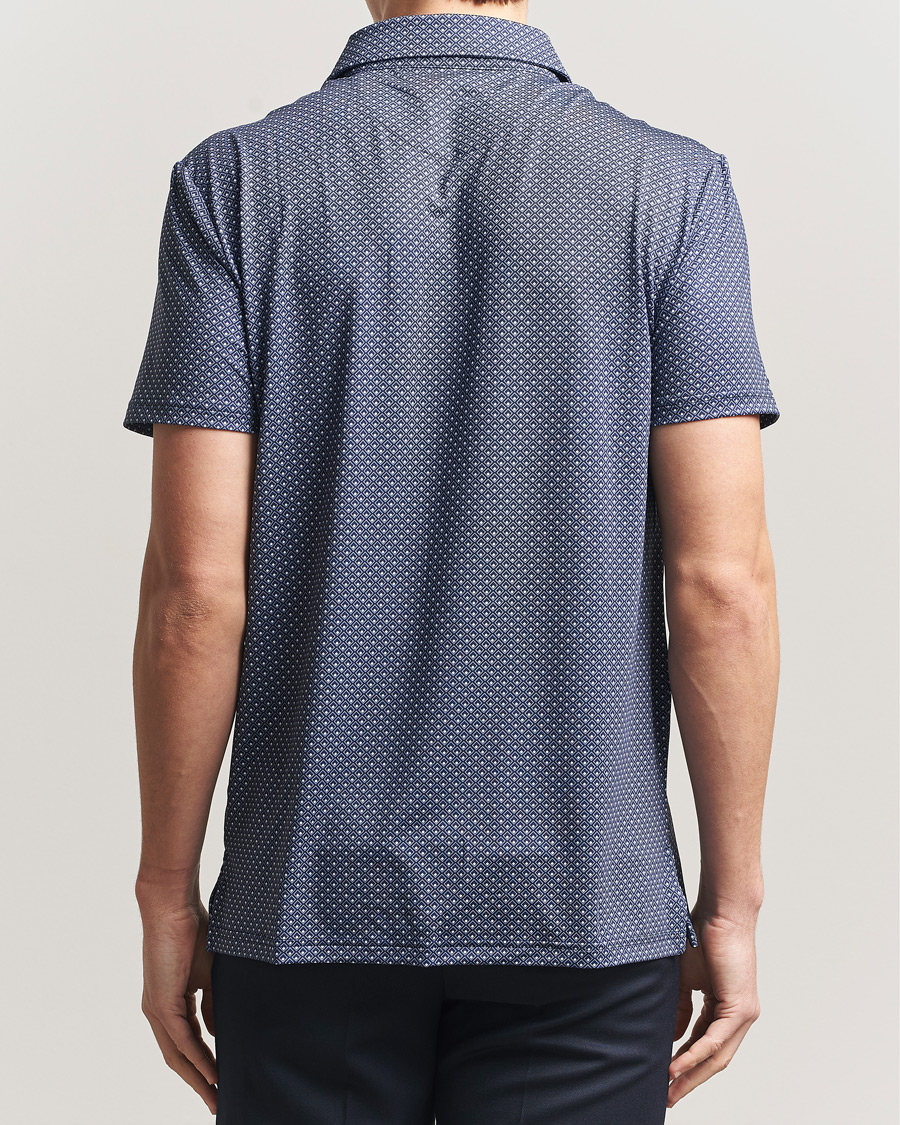 Heren | Polo's | RLX Ralph Lauren | Airflow Polo Printed Navy Magnolia Diamond