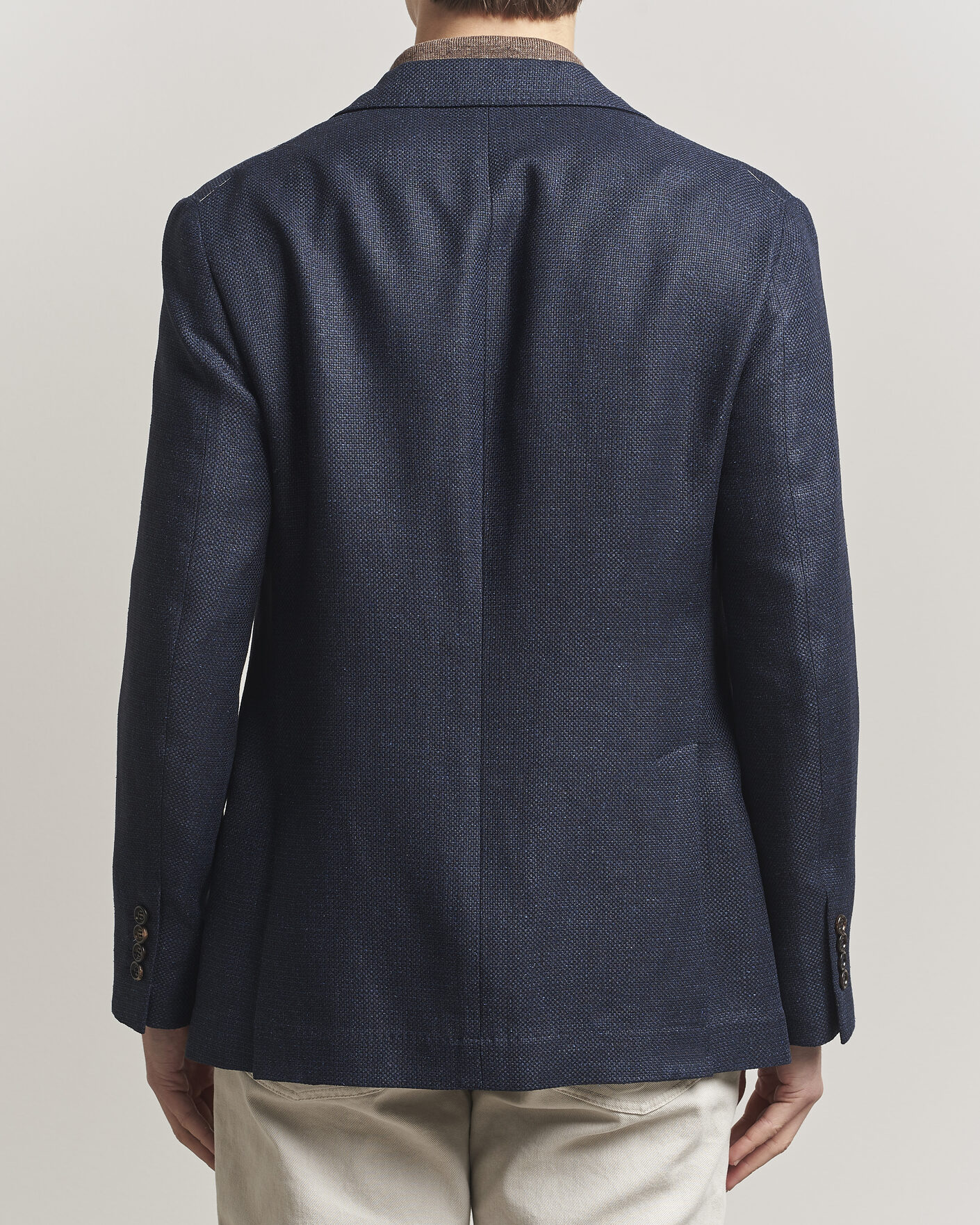 Heren | Blazers | Brunello Cucinelli | Linen/Silk Hopsack Blazer Navy