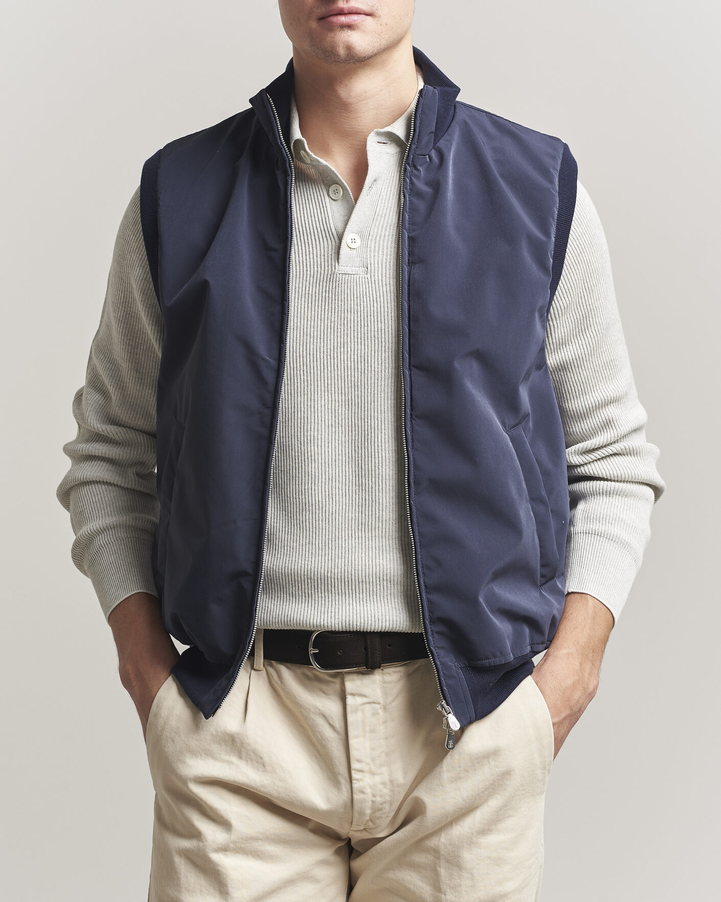 Heren | Gilets | Brunello Cucinelli | Nylon Padded Gilet Navy
