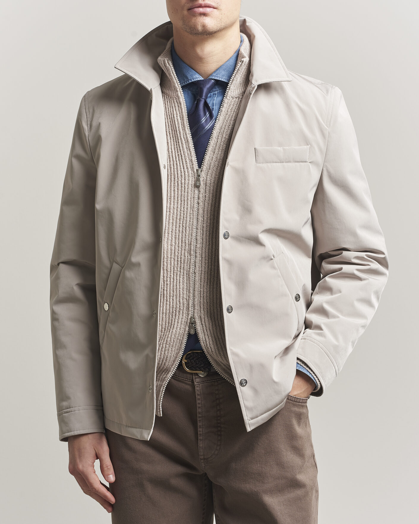 Heren | Jassen | Brunello Cucinelli | Nylon Padded Jacket Beige