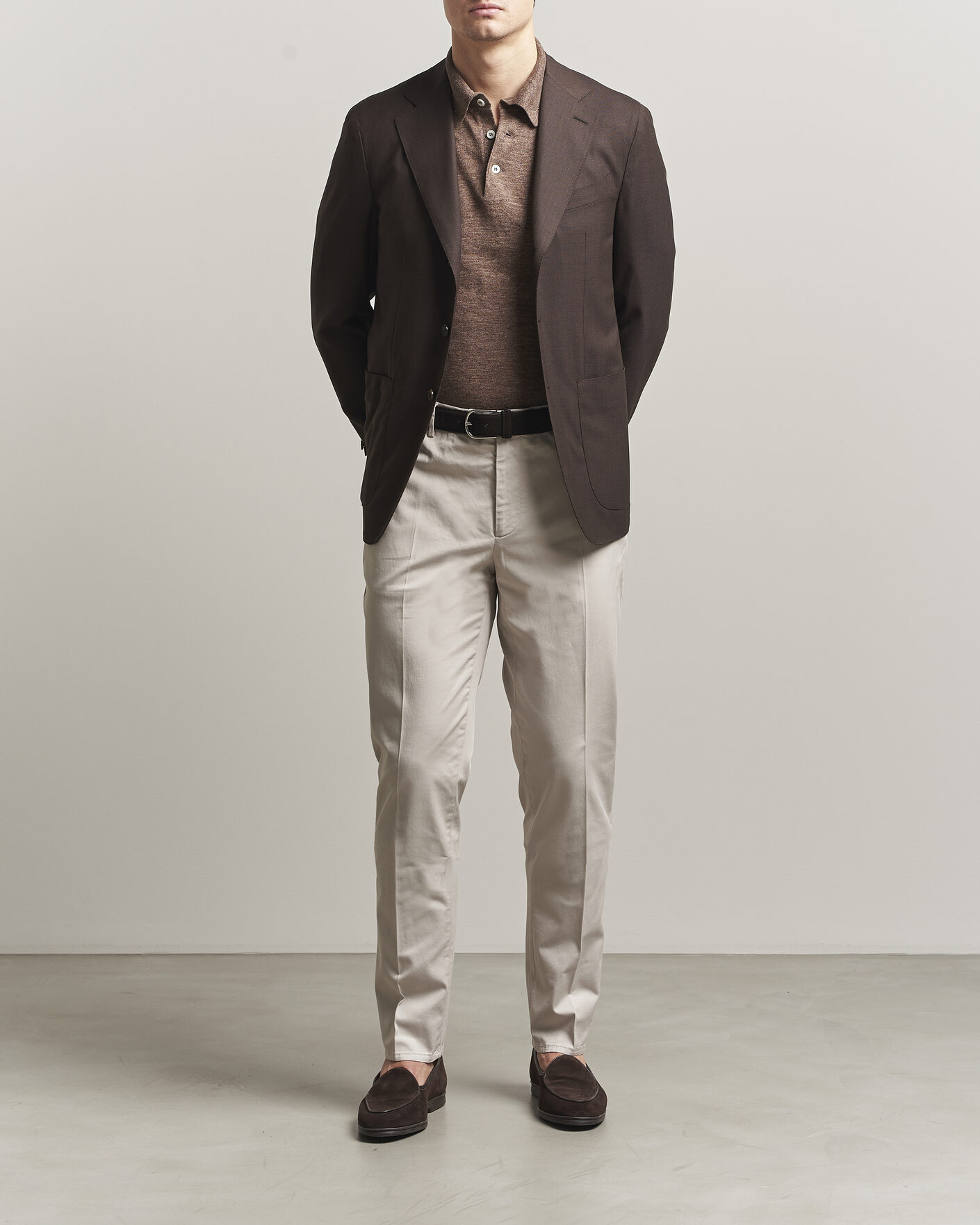 Heren | Broeken | Brunello Cucinelli | Slim Fit Chinos Light Beige