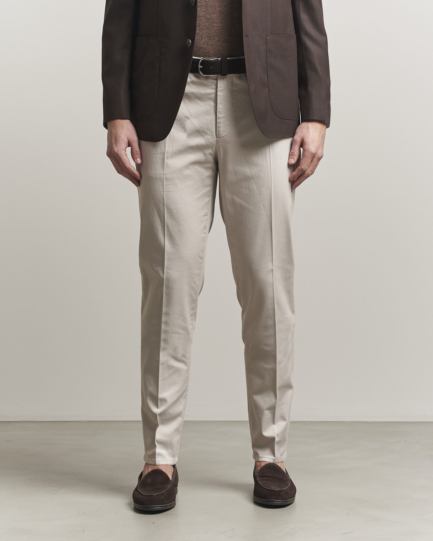 Heren | Broeken | Brunello Cucinelli | Slim Fit Chinos Light Beige