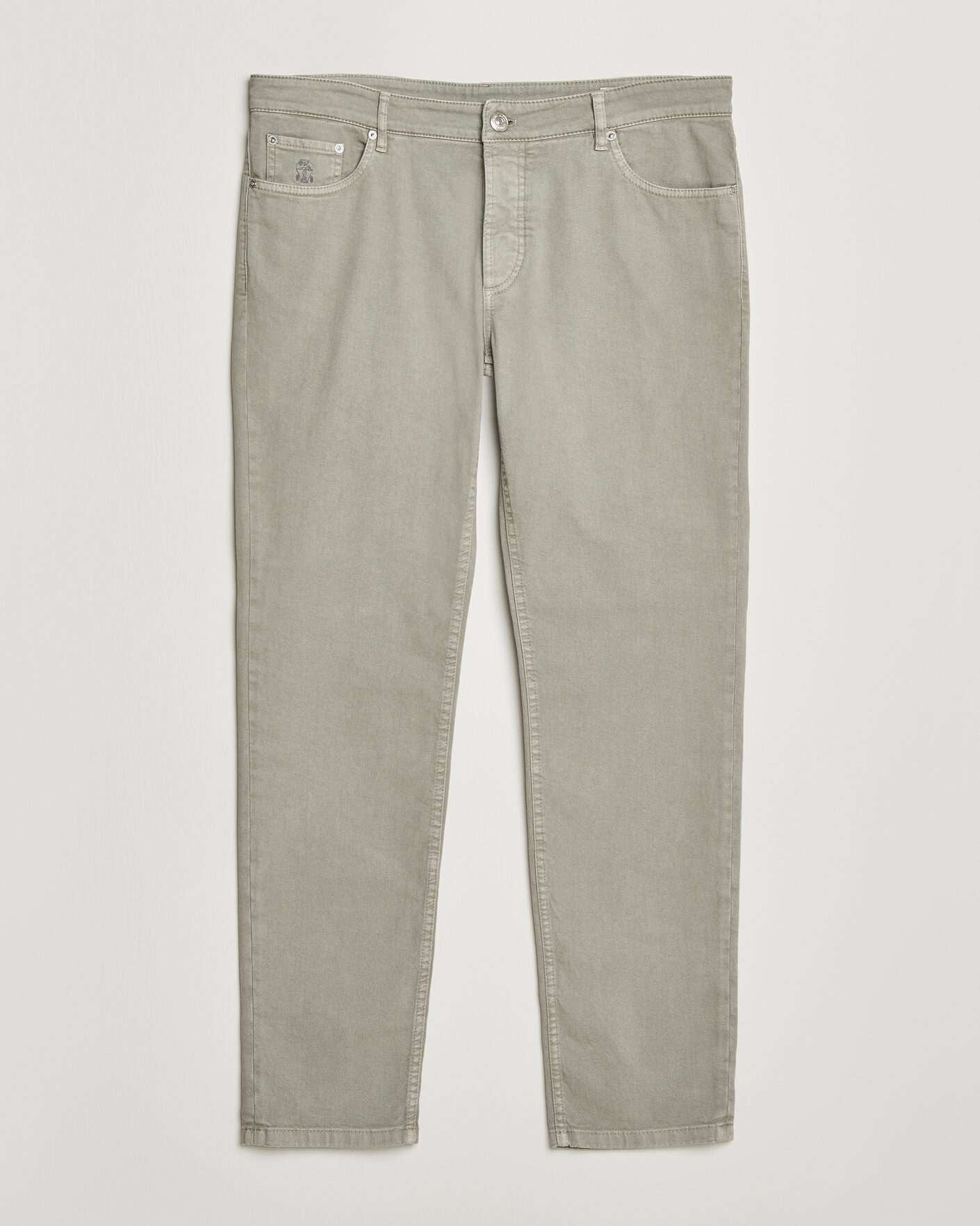Heren | Broeken | Brunello Cucinelli | Traditional Fit Bull Denim Pants Olive