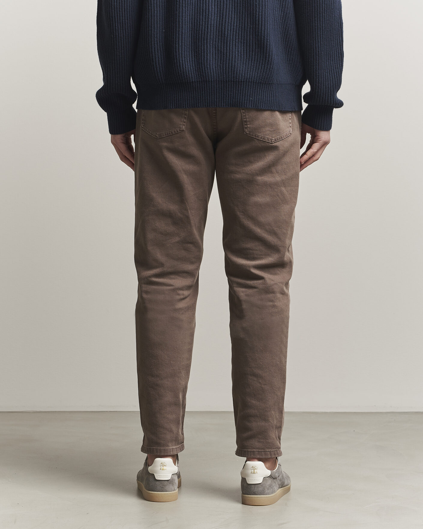 Heren | Broeken | Brunello Cucinelli | Traditional Fit Bull Denim Pants Dark Brown