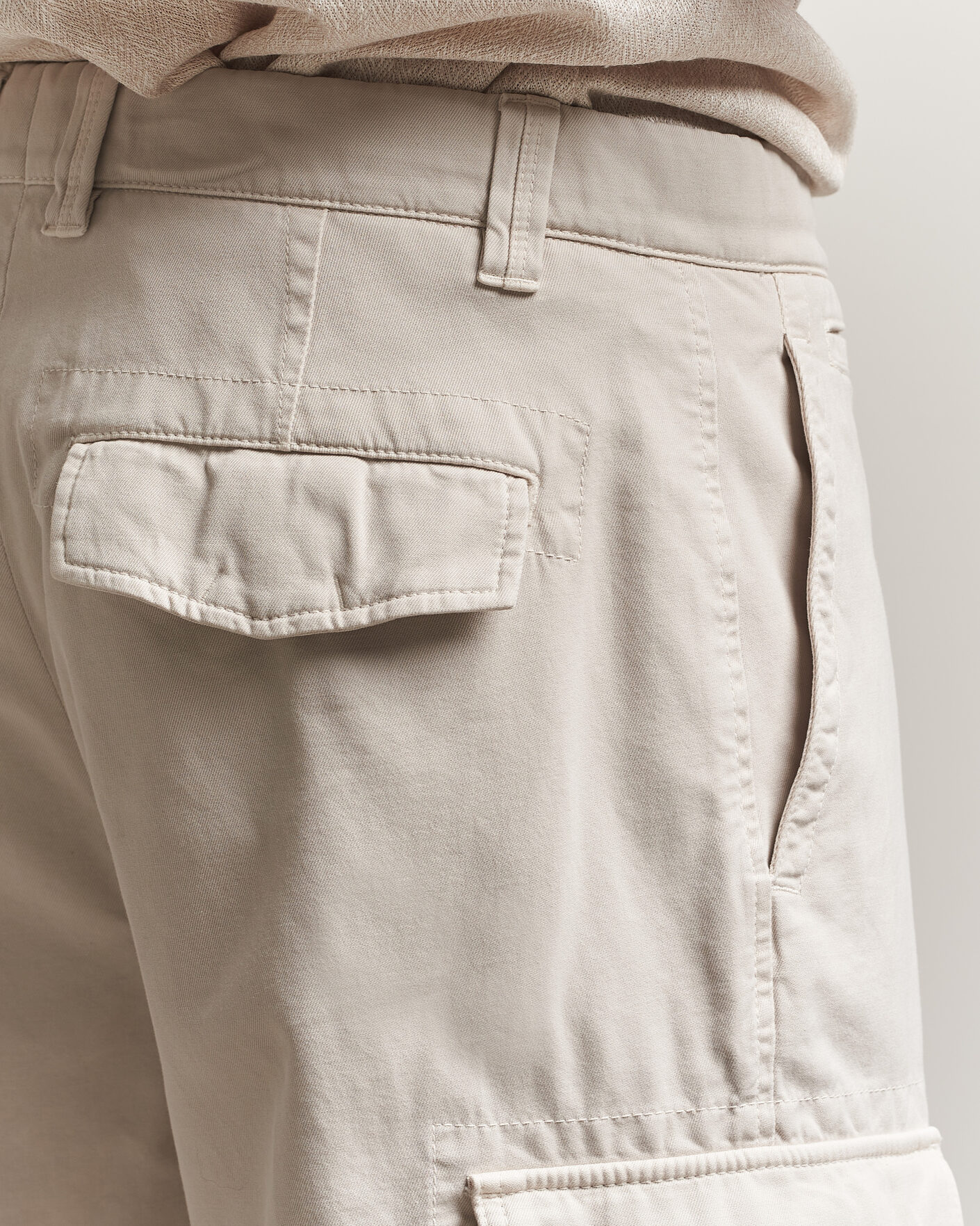 Heren | Korte broek | Brunello Cucinelli | Cotton Cargo Shorts Light Beige