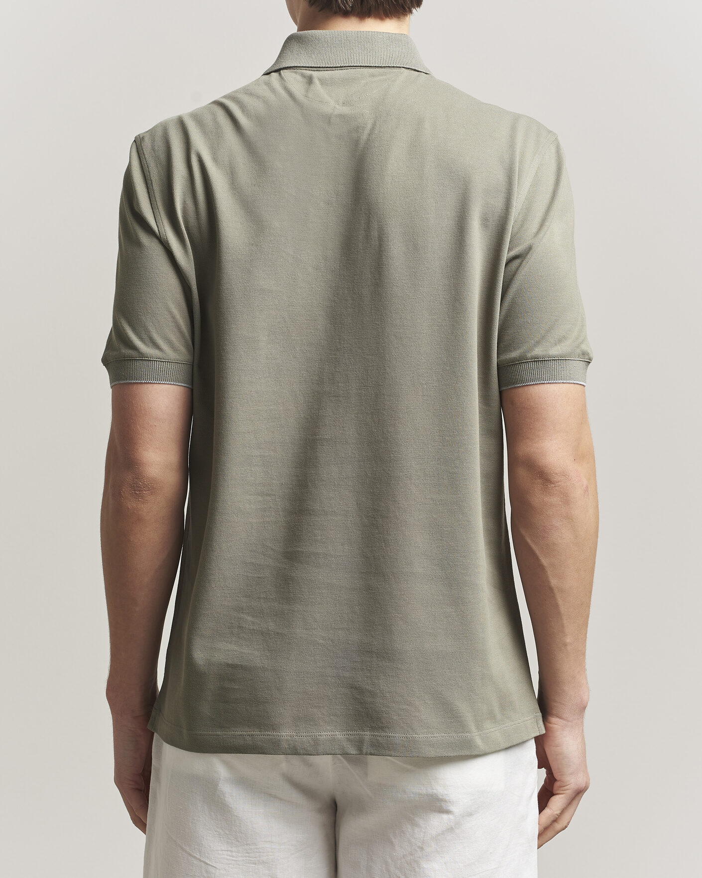 Heren | Polo's | Brunello Cucinelli | Short Sleeve Logo Polo Olive