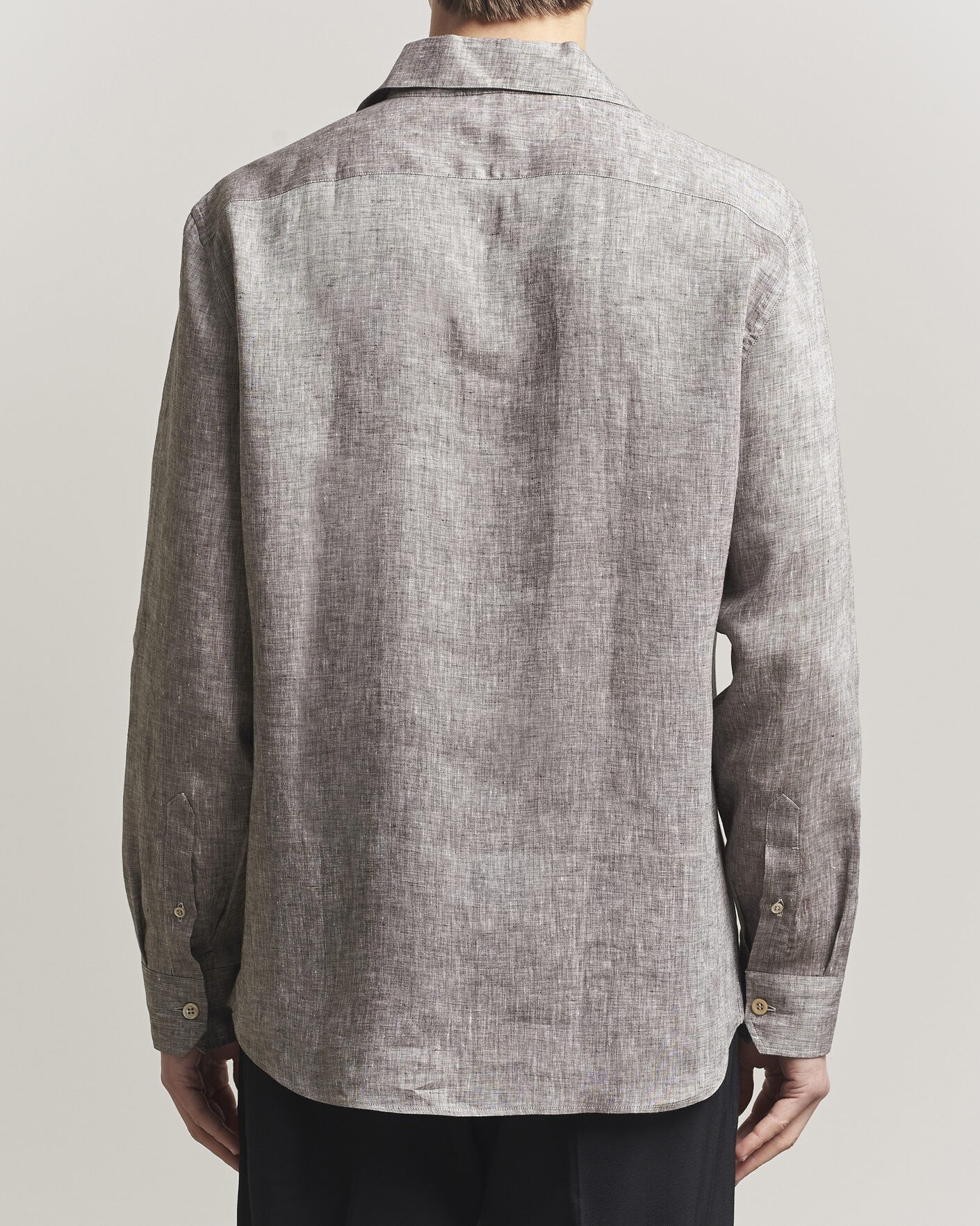 Heren | Overhemden | Brunello Cucinelli | Linen Double Pocket Camp Shirt Brown