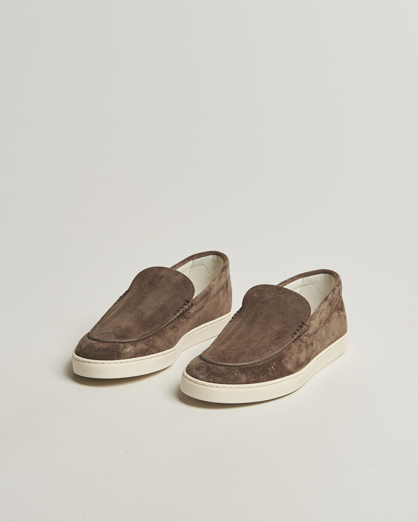 Heren | Instappers | Brunello Cucinelli | Moccasin Shoes Dark Brown Suede