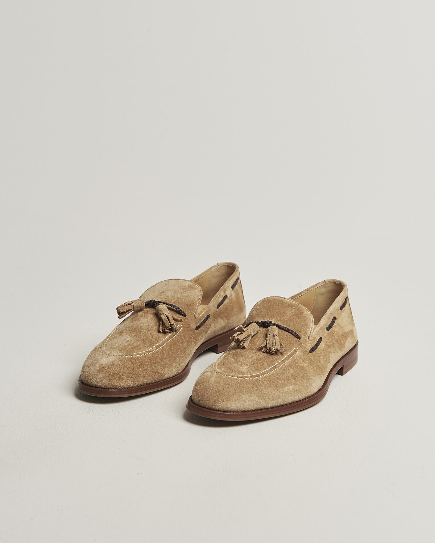 Heren | Instappers | Brunello Cucinelli | Tassel Loafers Siena Brown Suede