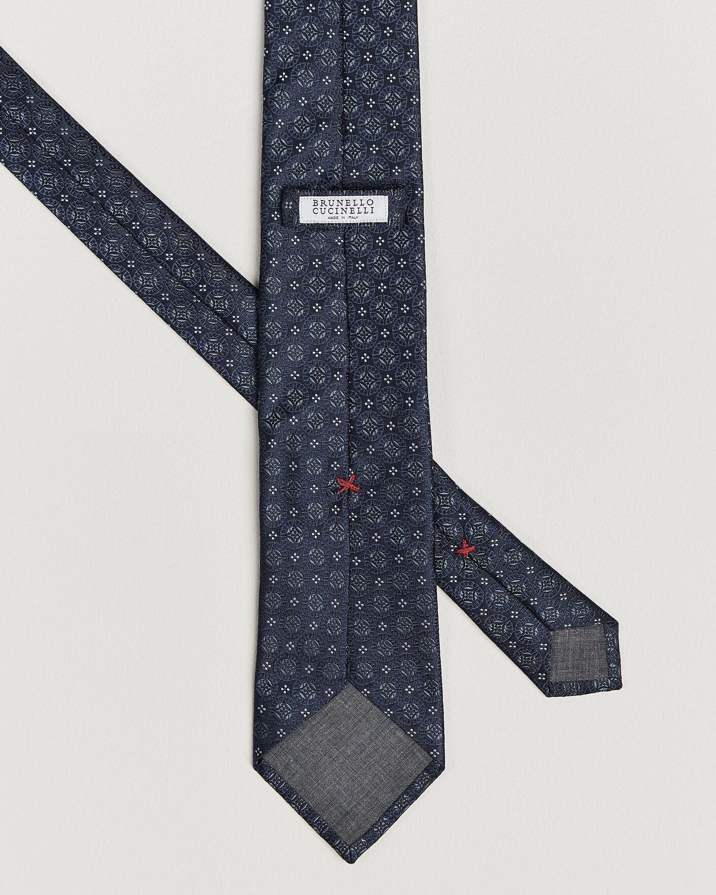 Heren | Stropdassen | Brunello Cucinelli | Jacquard Silk Tie Navy