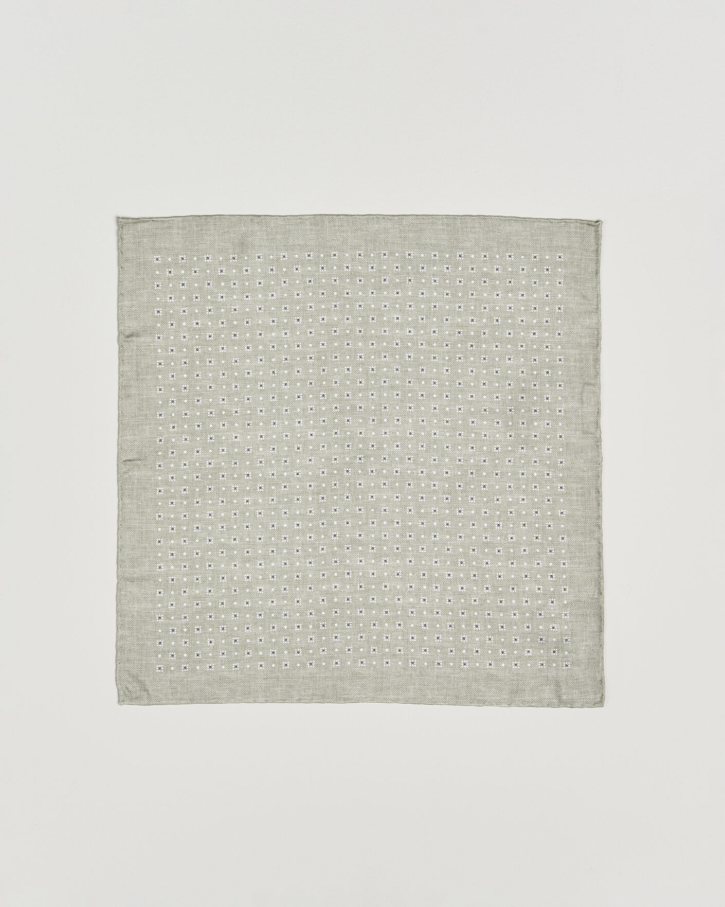 Heren | Pochets | Brunello Cucinelli | Printed Silk Pocket Square Olive