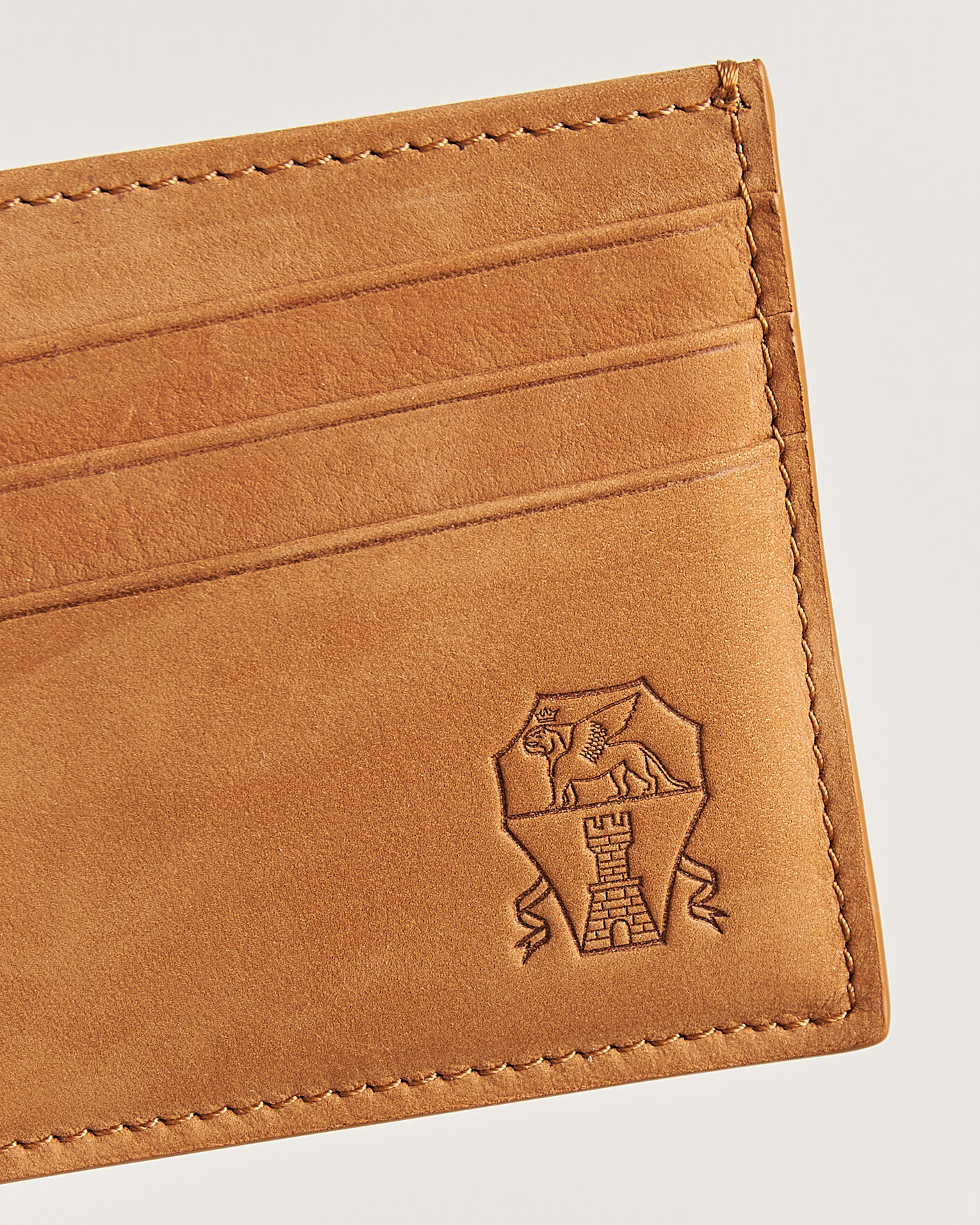 Heren | Portemonnees | Brunello Cucinelli | Nubuck Wallet Card Holder Cognac
