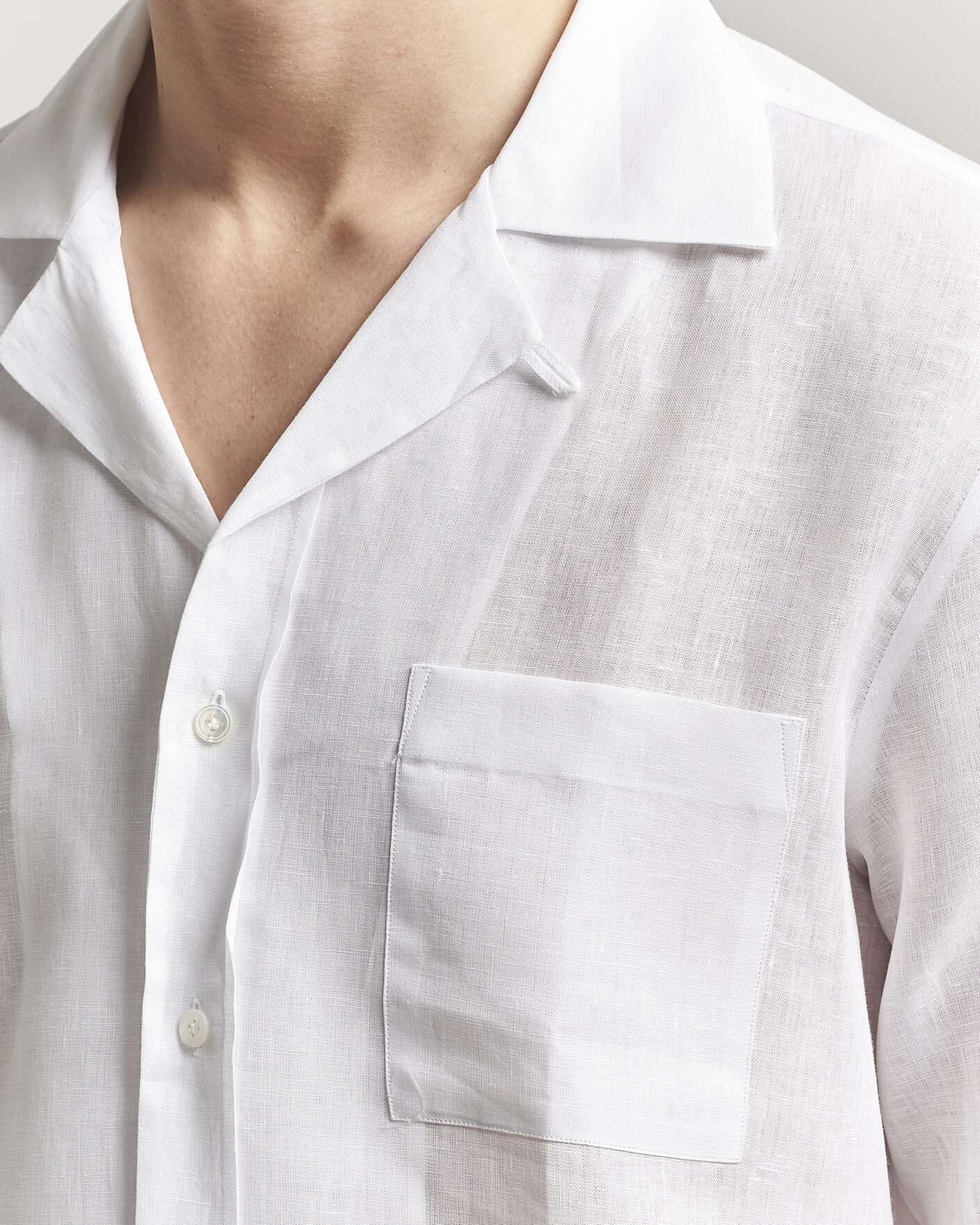 Heren | Overhemden | Lardini | Paul Linen Resort Shirt White