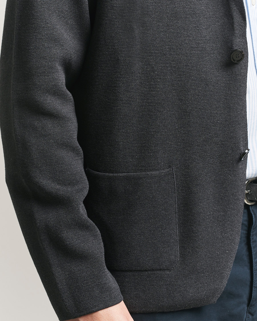 Heren | Blazers | Lardini | Knitted Cotton Blazer Grey