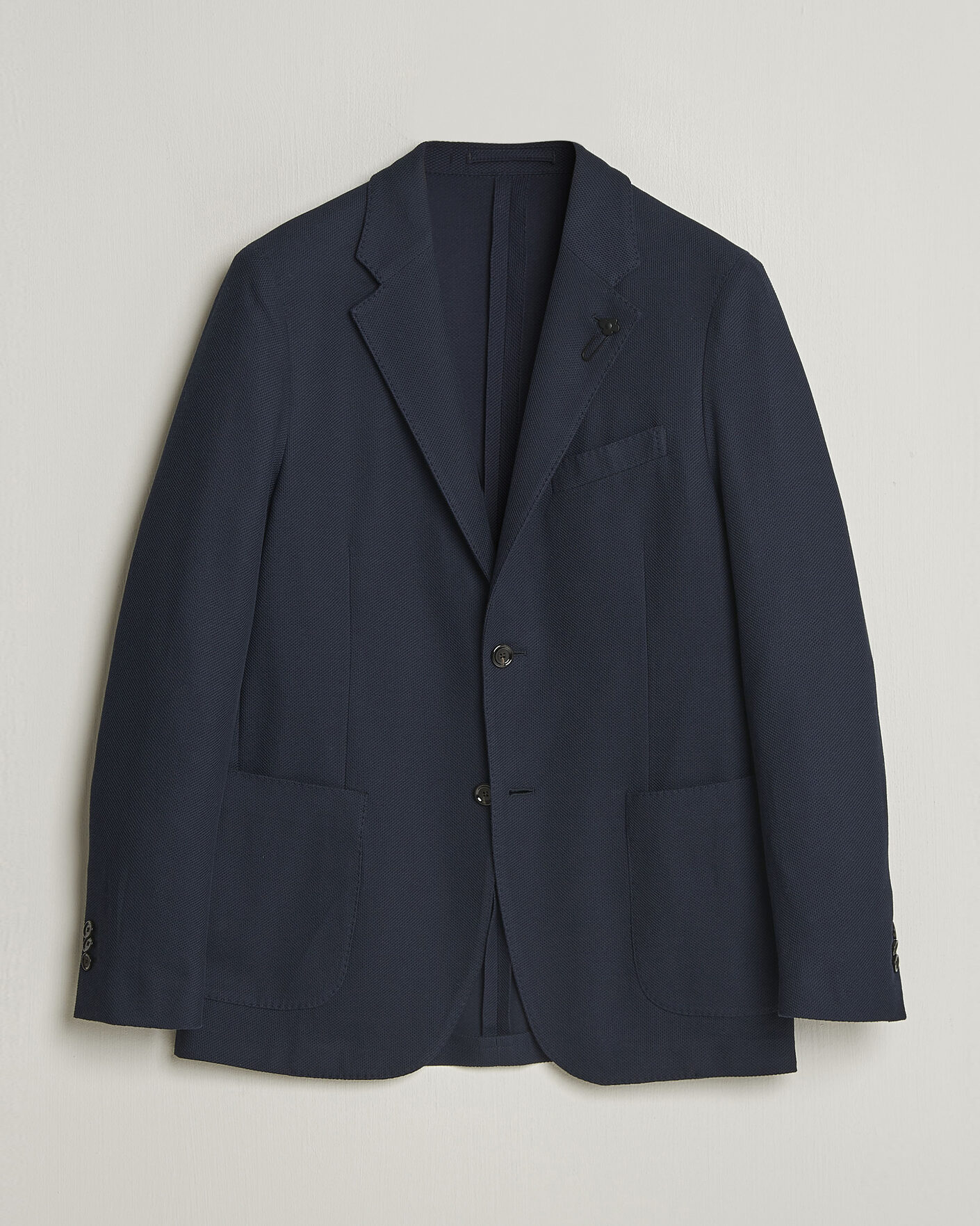 Heren | Blazers | Lardini | Loro Piana Jersey Piquet Cotton Blazer Navy